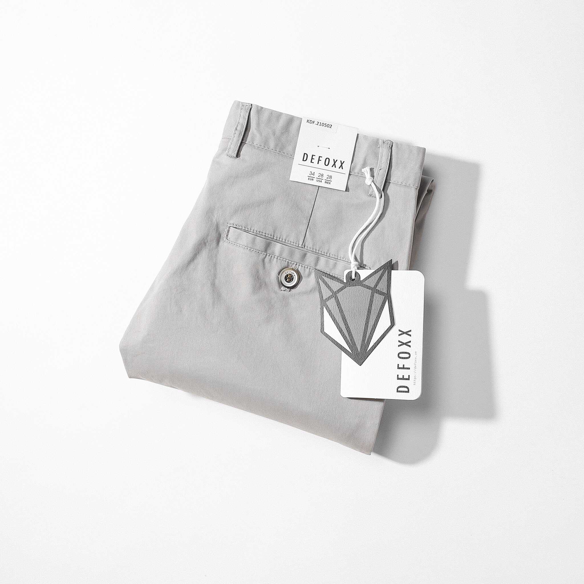 QUẦN DÀI KAKI DEFOXX XANH XÁM