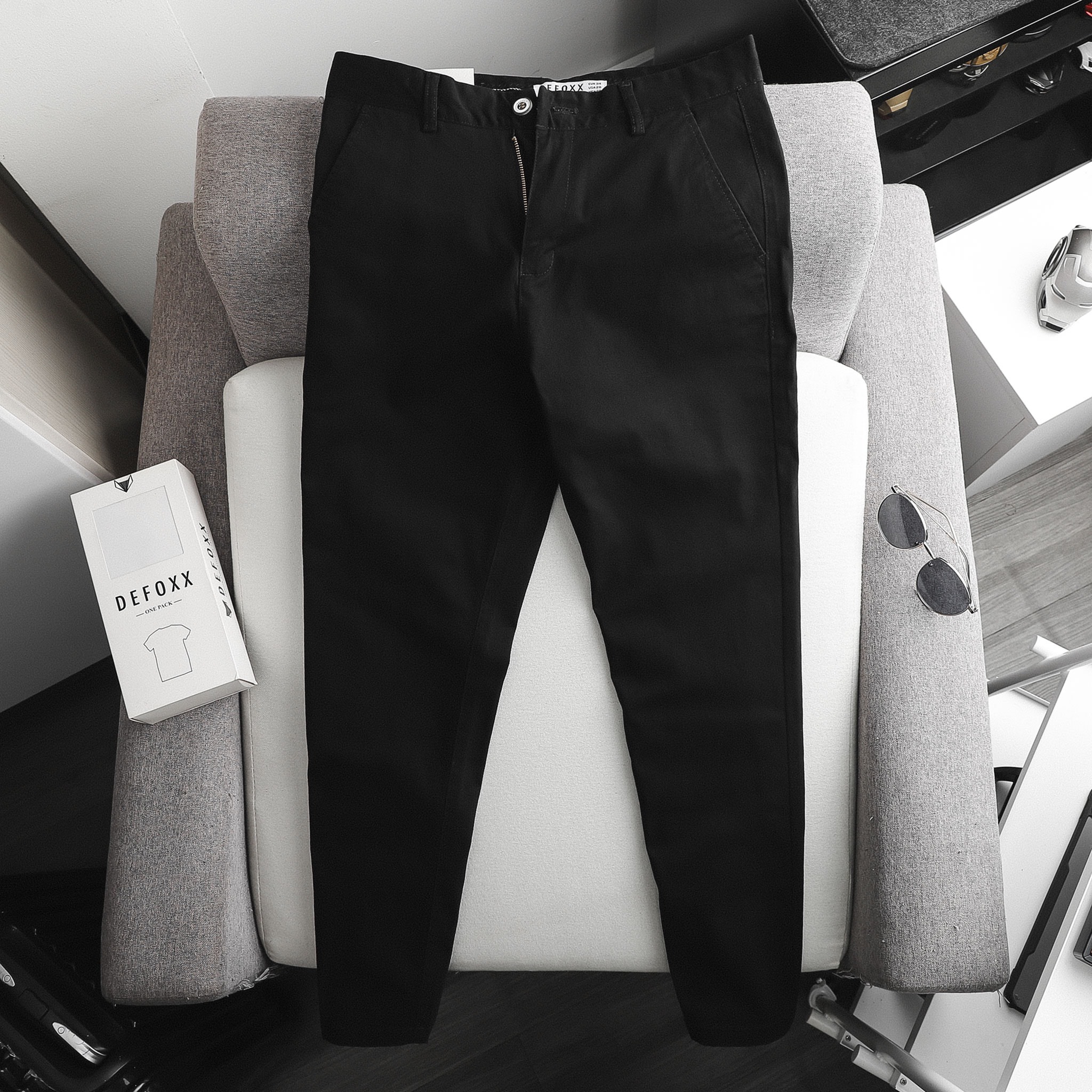 QUẦN DÀI KAKI DEFOXX ĐEN