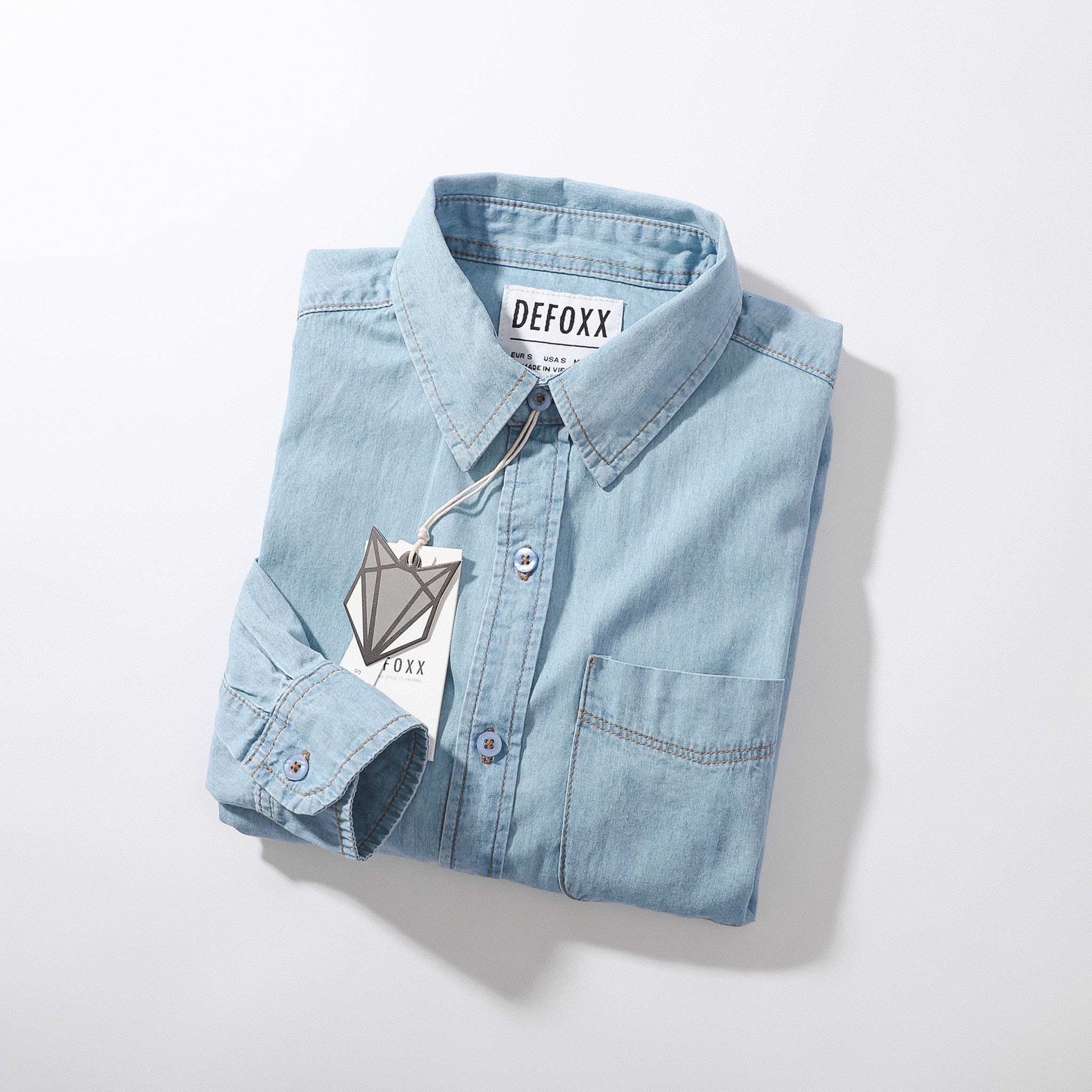 ÁO SƠMI DENIM DEFOXX