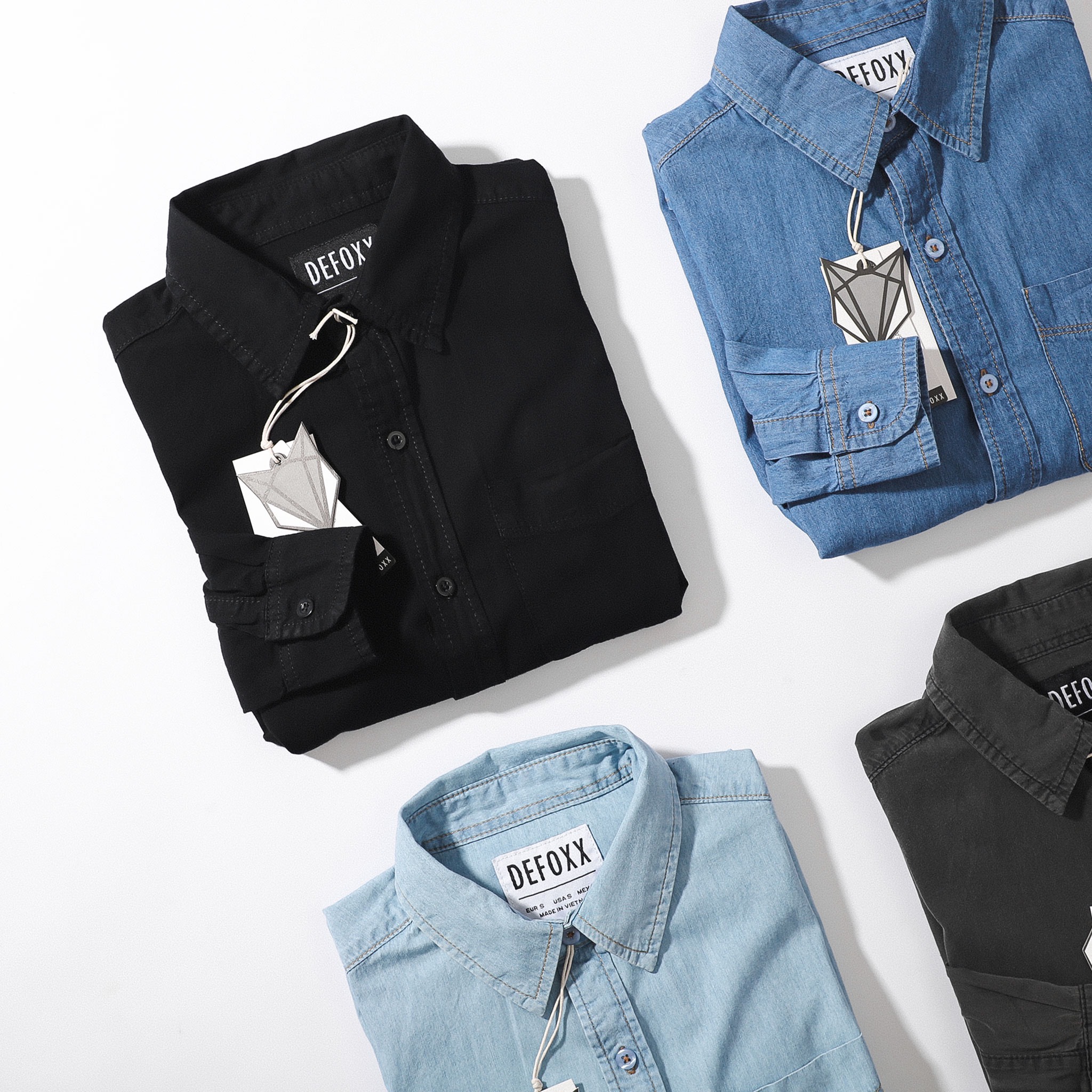 ÁO SƠMI DENIM DEFOXX