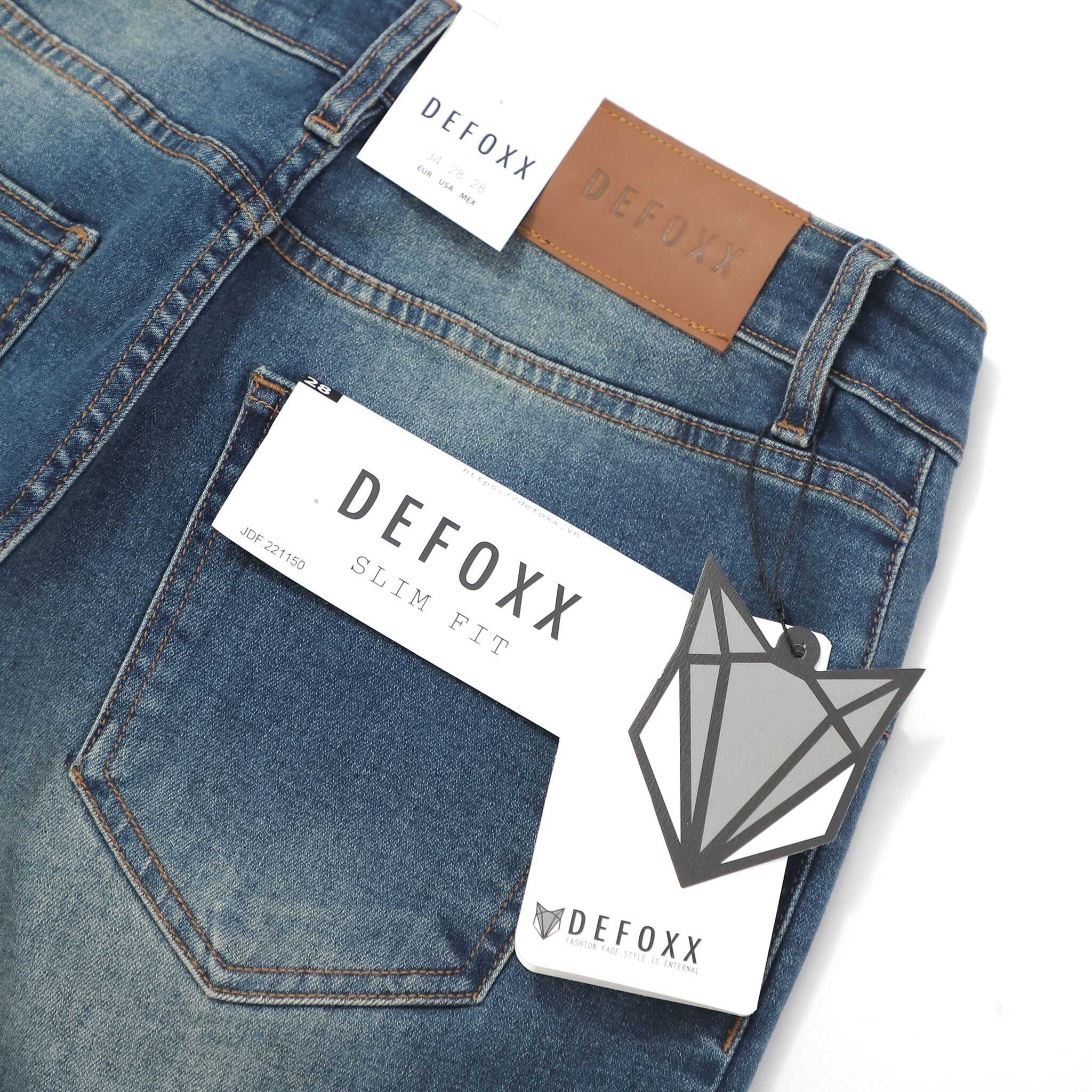 QUẦN JEANS XANH ĐẬM DƠ WASH