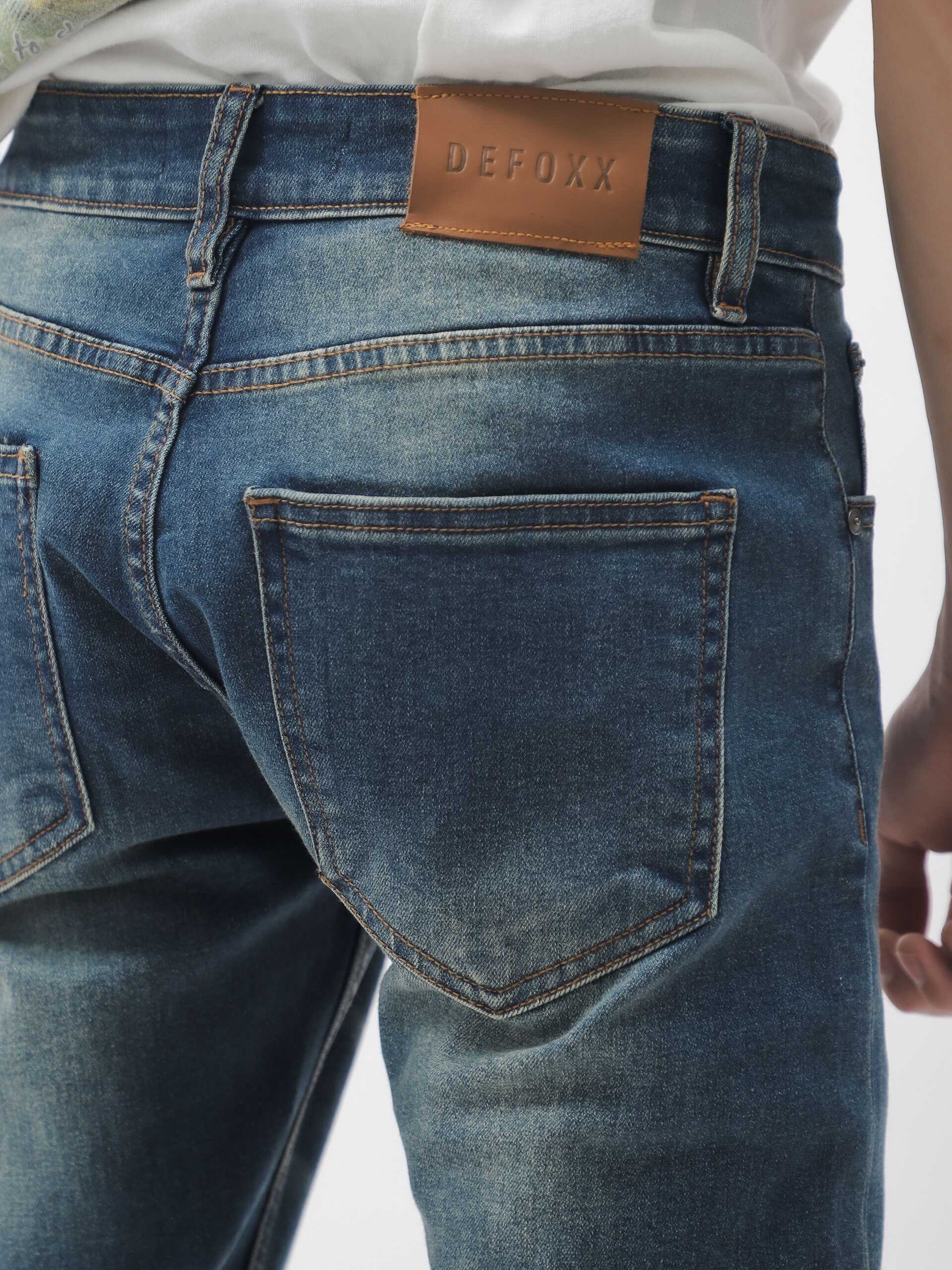 QUẦN JEANS XANH ĐẬM DƠ WASH