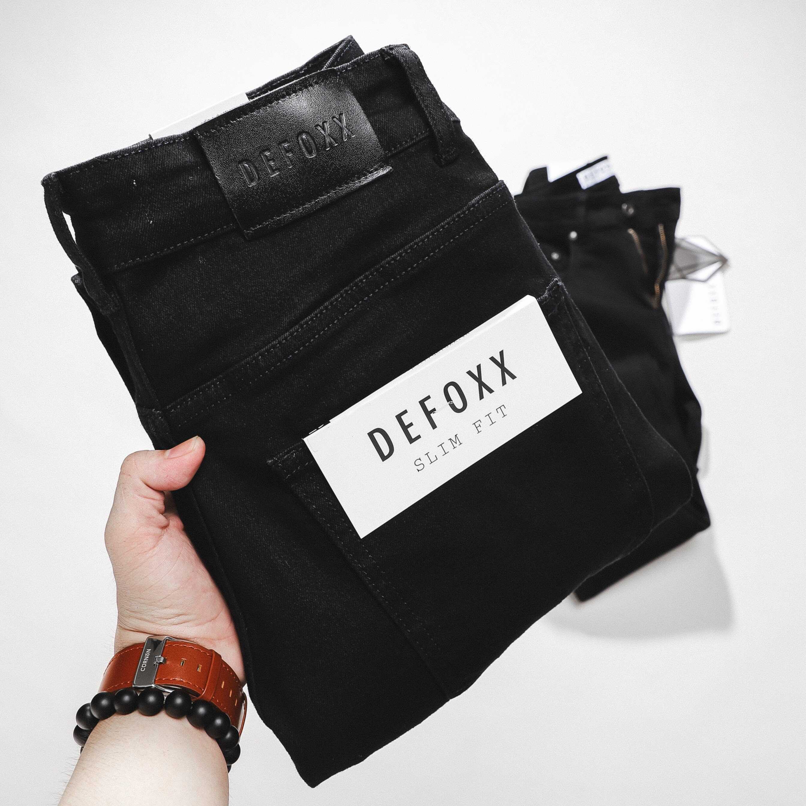 QUẦN JEANS DEFOXX ĐEN TRƠN