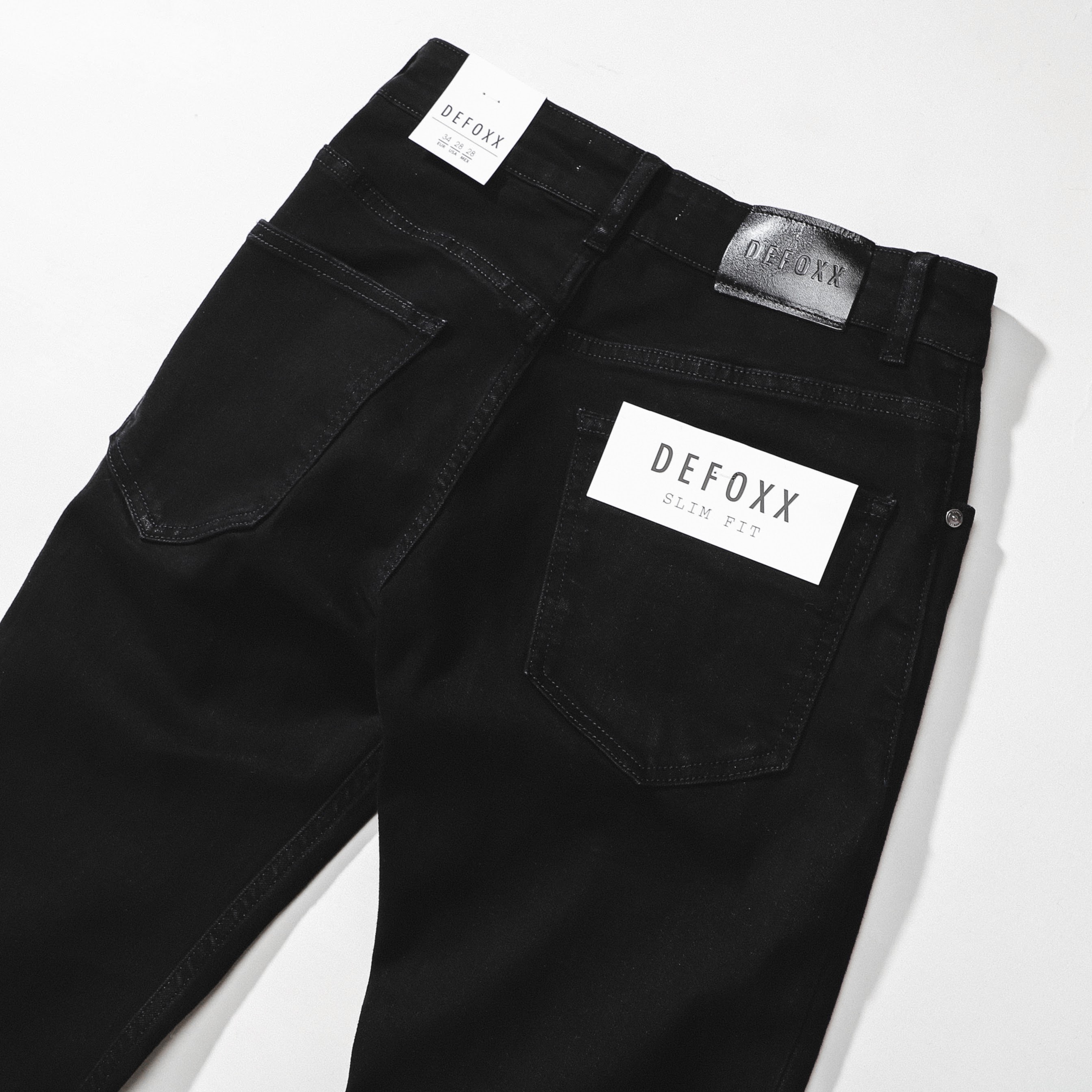 QUẦN JEANS DEFOXX ĐEN TRƠN