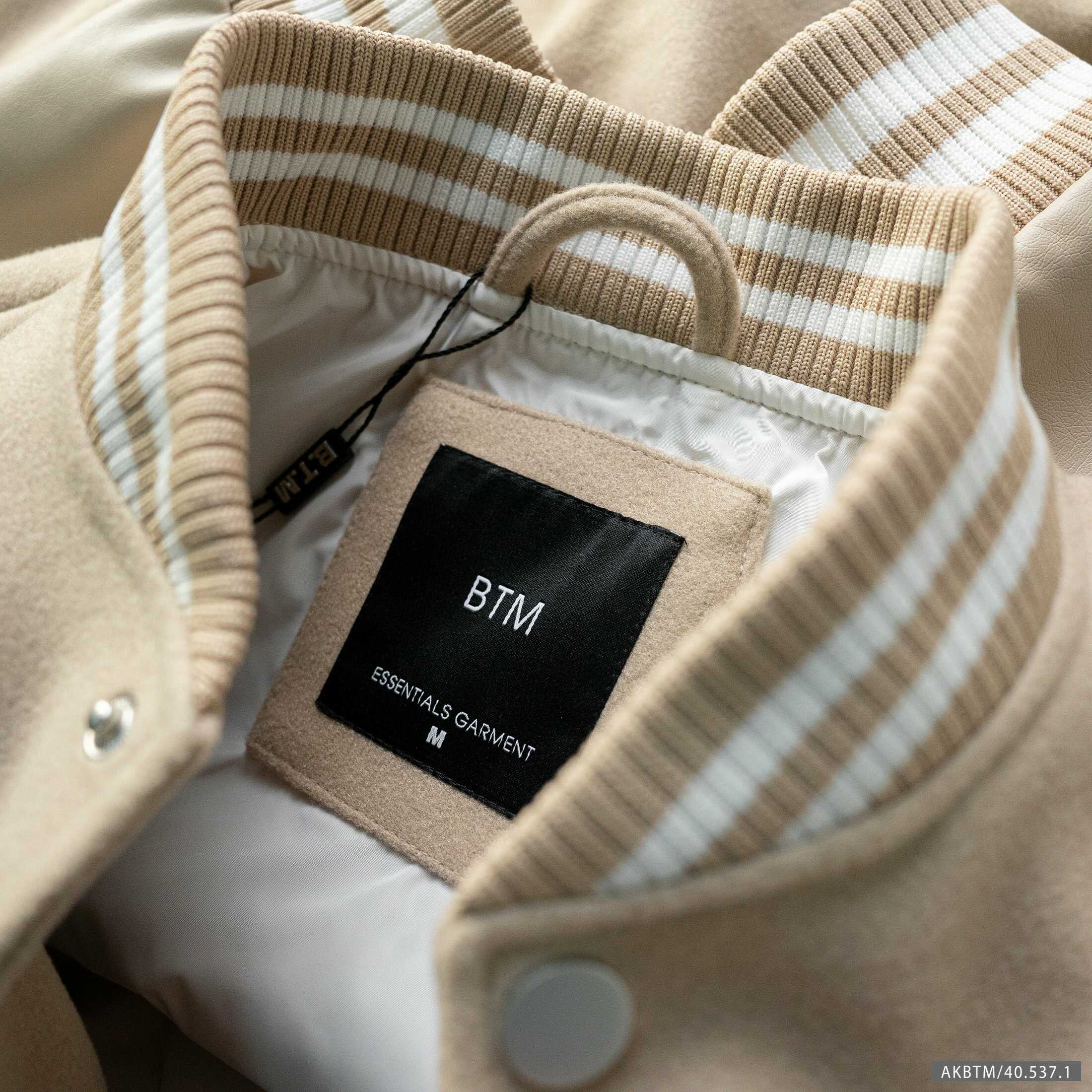 ÁO KHOÁC BOMBER VARSITY BTM TAY DA