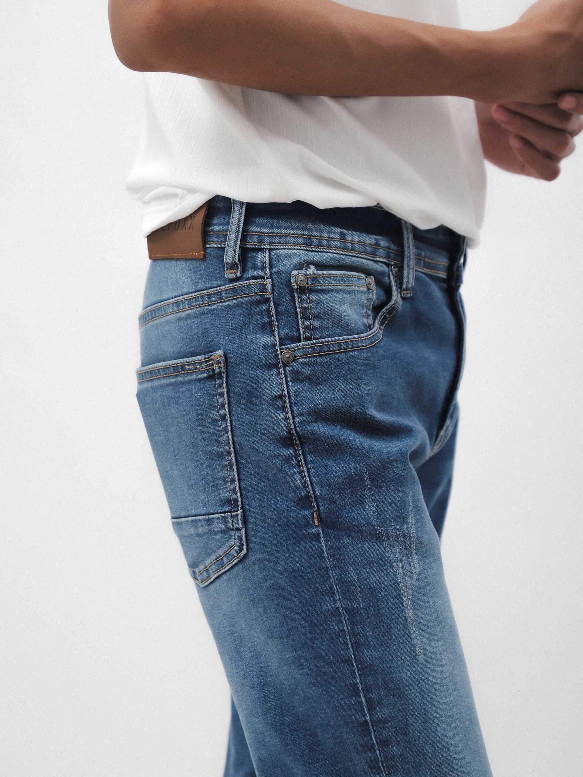 QUẦN JEANS DEFOXX XANH WASH