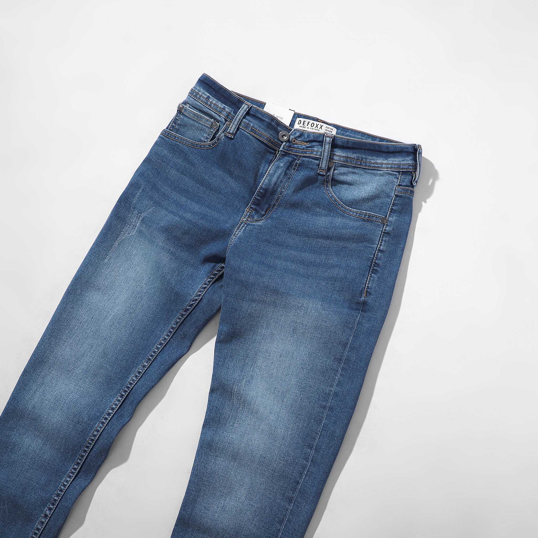QUẦN JEANS DEFOXX XANH WASH