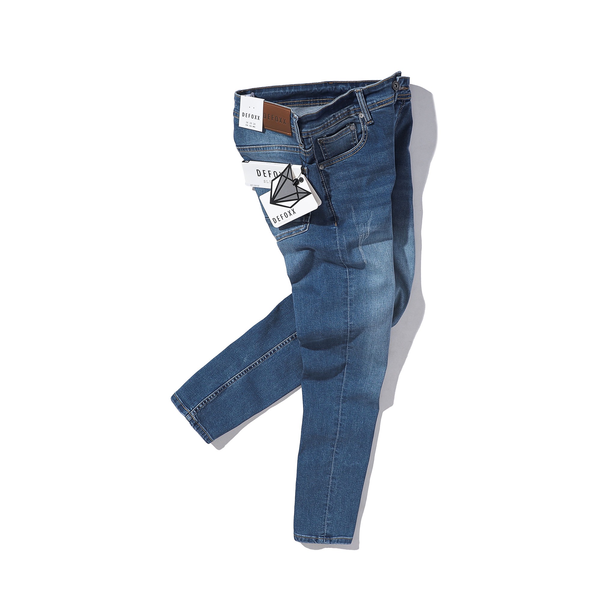 QUẦN JEANS DEFOXX XANH WASH