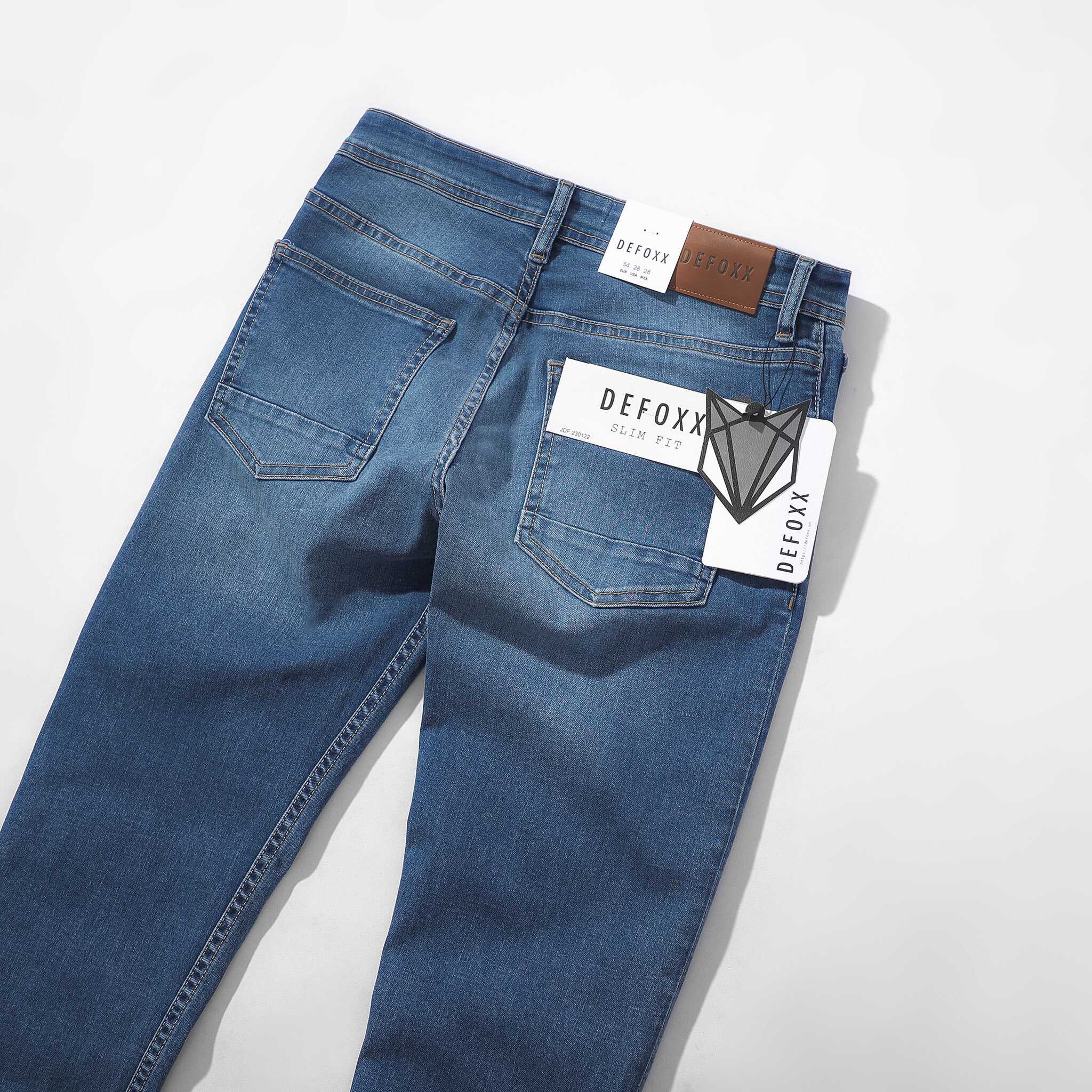 QUẦN JEANS DEFOXX XANH WASH