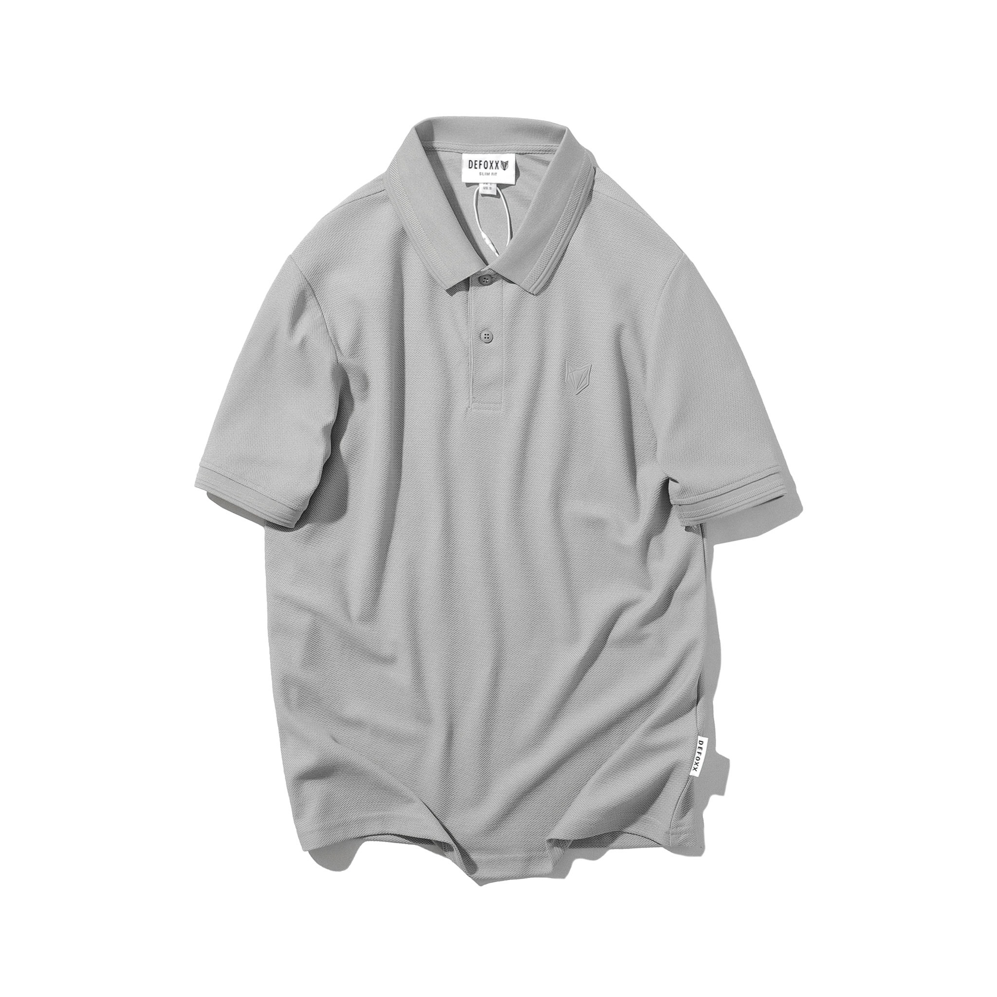 ÁO POLO DEFOXX CỔ DỆT LOGO ĐÚC