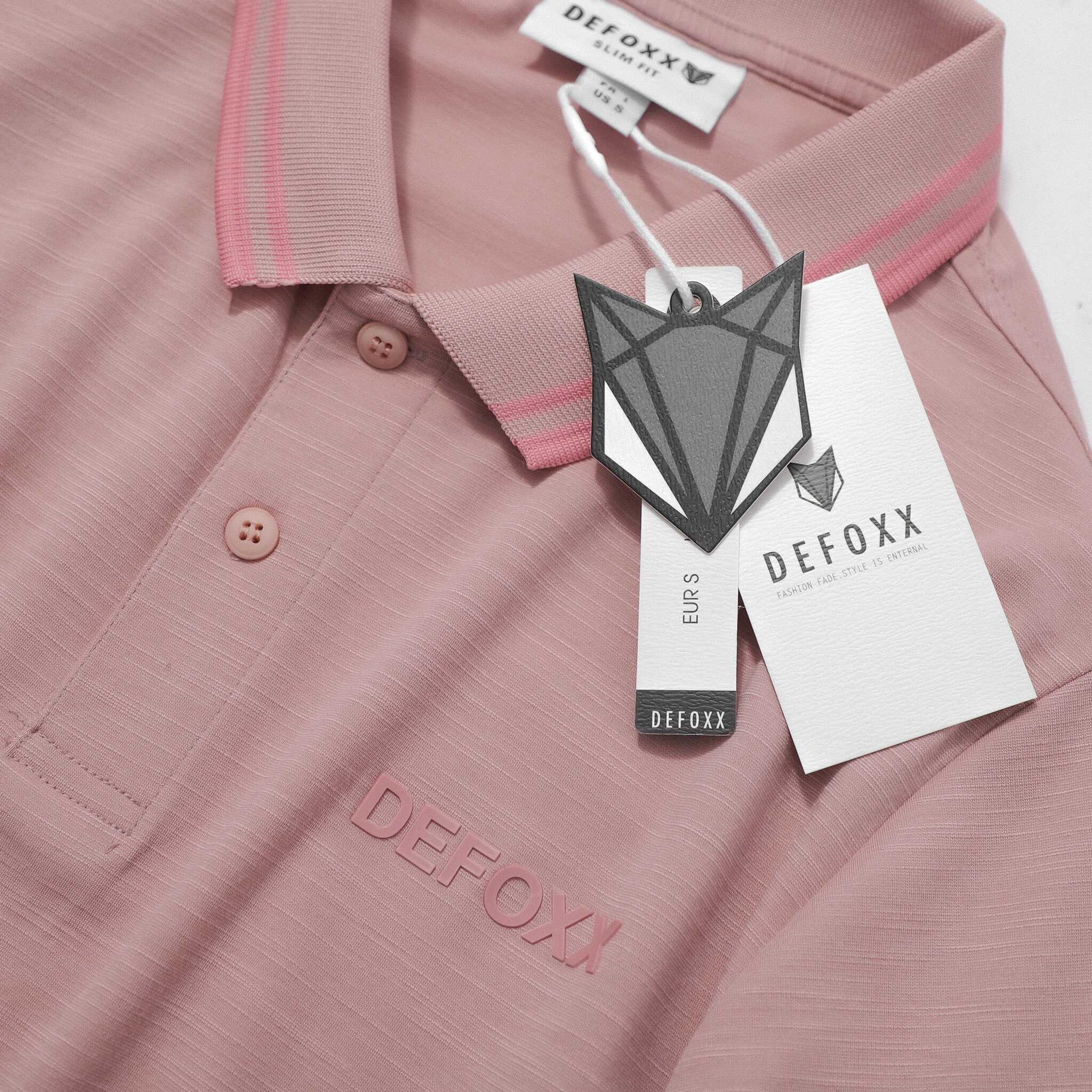 ÁO POLO DEFOXX THUN XƯỚC CỔ VIỀN