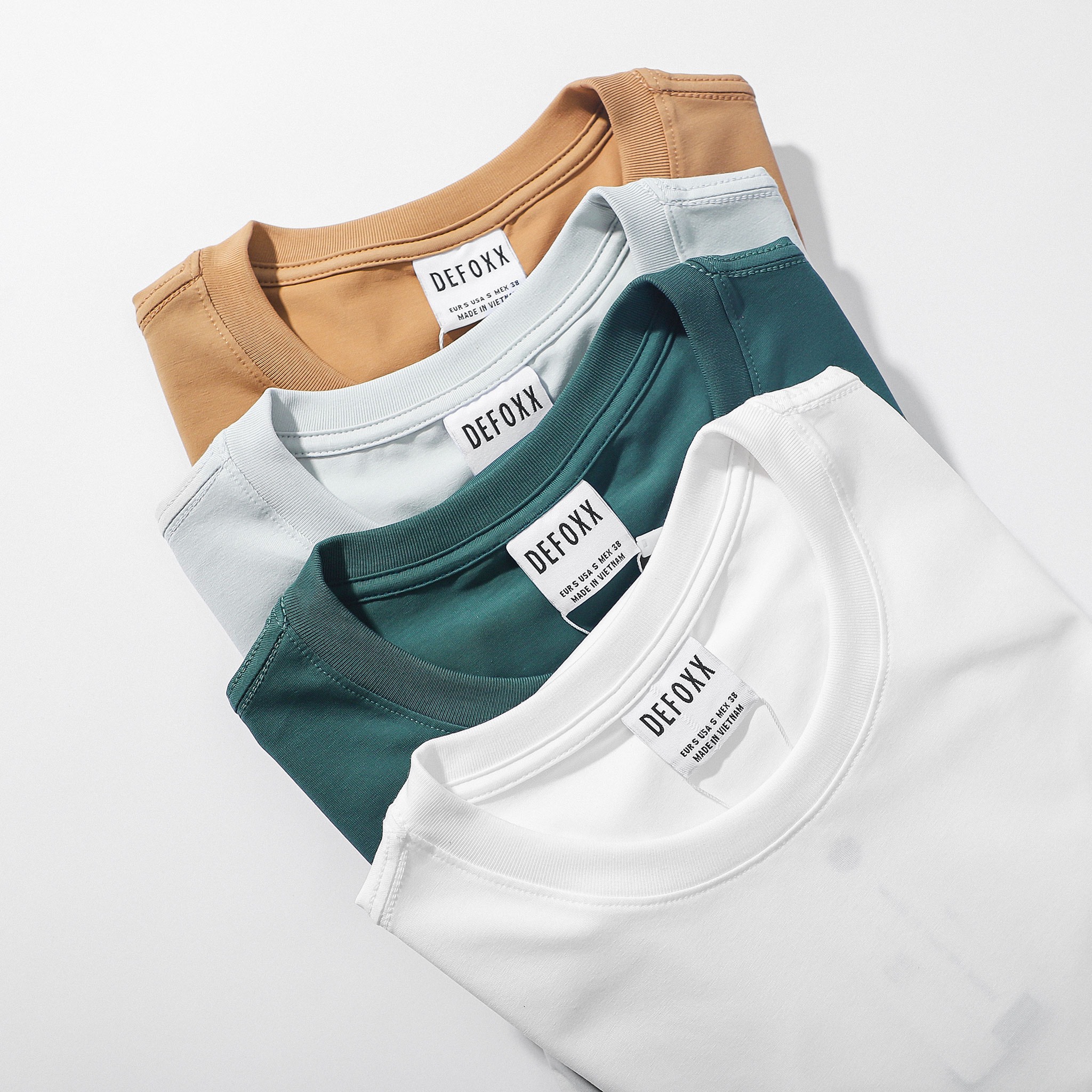 ÁO THUN TRƠN DEFOXX SLIM FIT