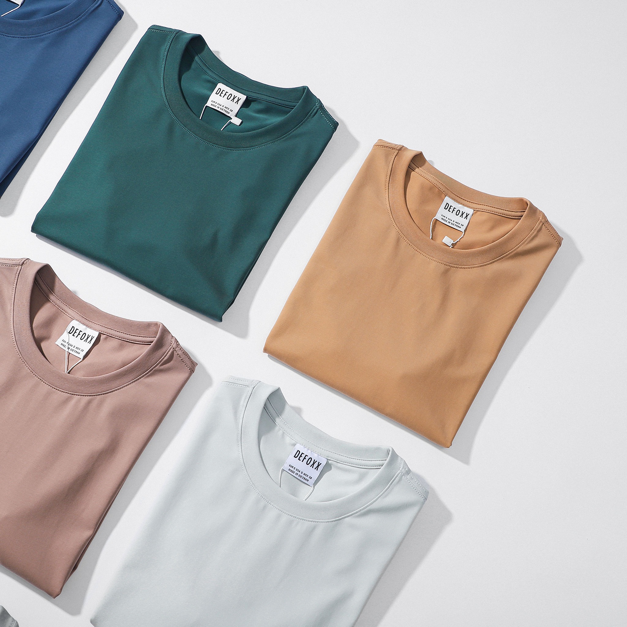 ÁO THUN TRƠN DEFOXX SLIM FIT