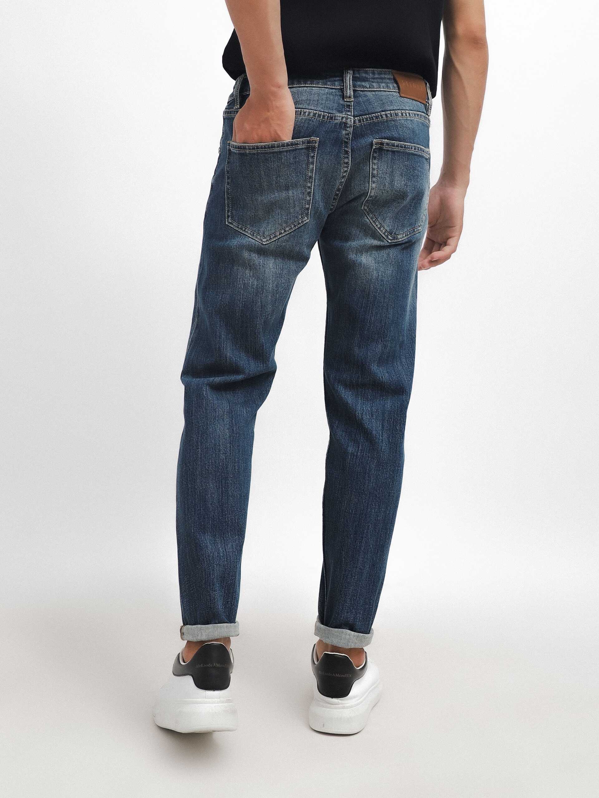 QUẦN JEANS DEFOXX XANH ĐẬM WASH