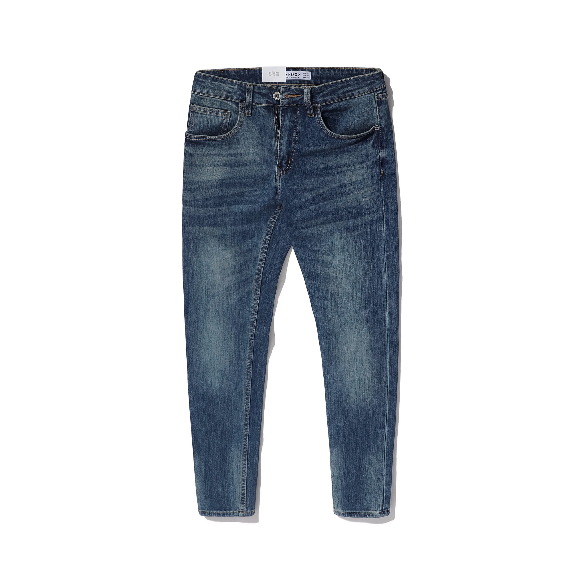 QUẦN JEANS DEFOXX XANH ĐẬM WASH