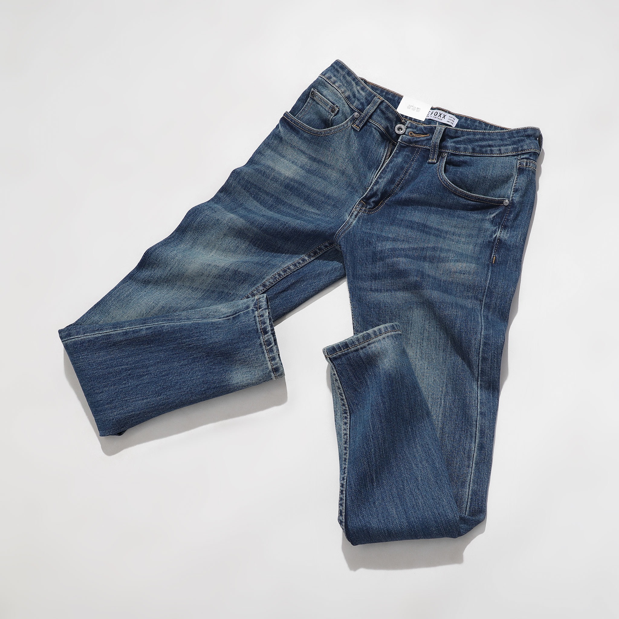 QUẦN JEANS DEFOXX XANH ĐẬM WASH