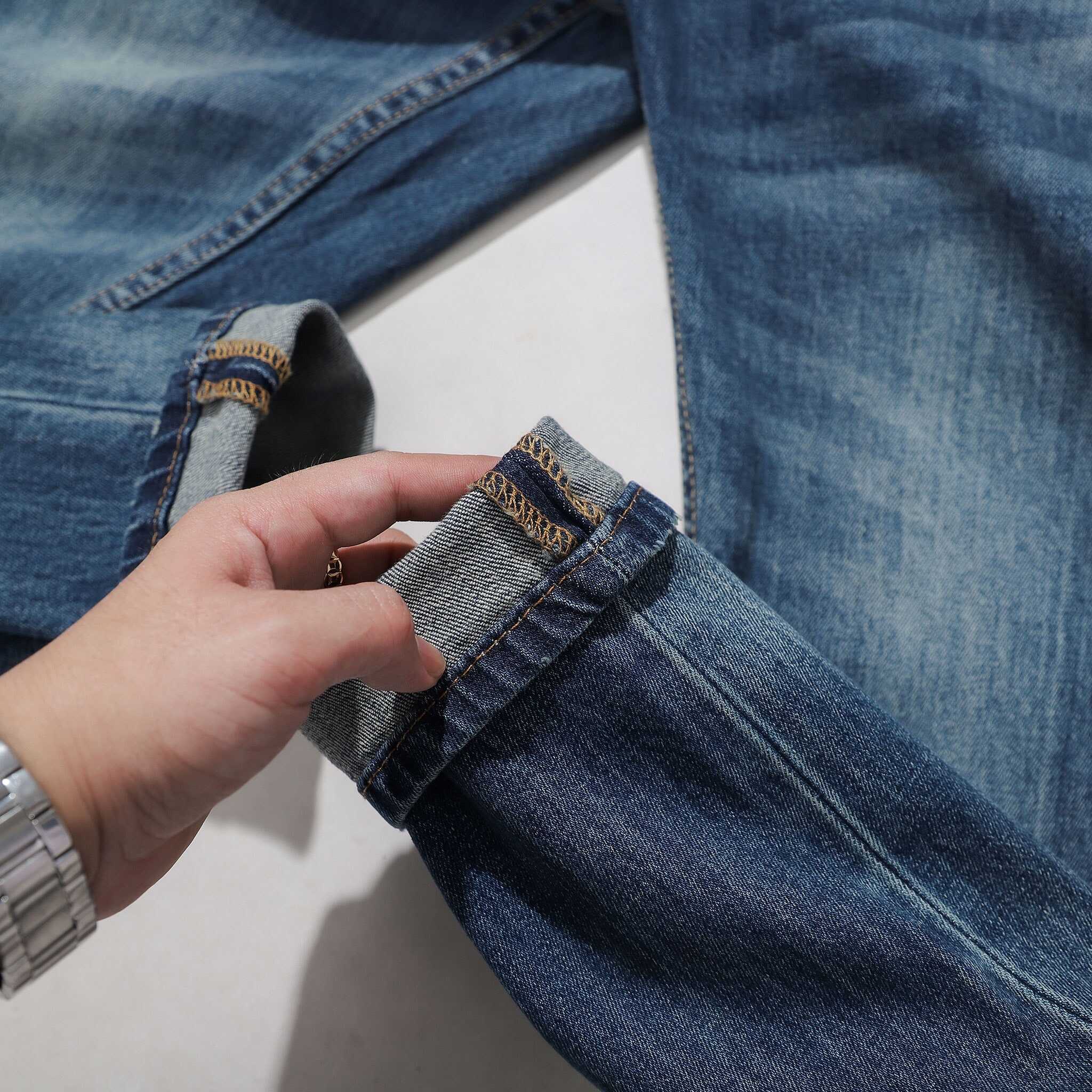 QUẦN JEANS DEFOXX XANH ĐẬM WASH
