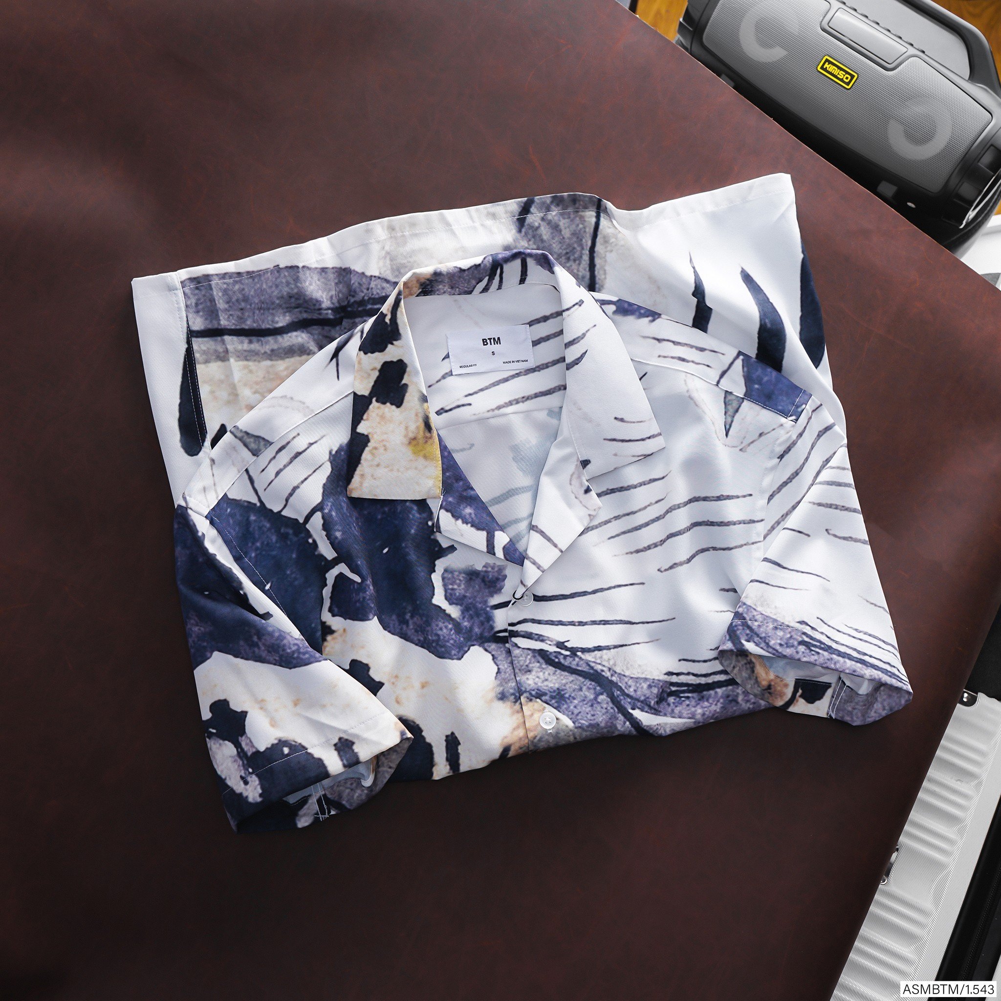 ÁO SƠ MI HỌA TIẾT NGẮN TAY BTM