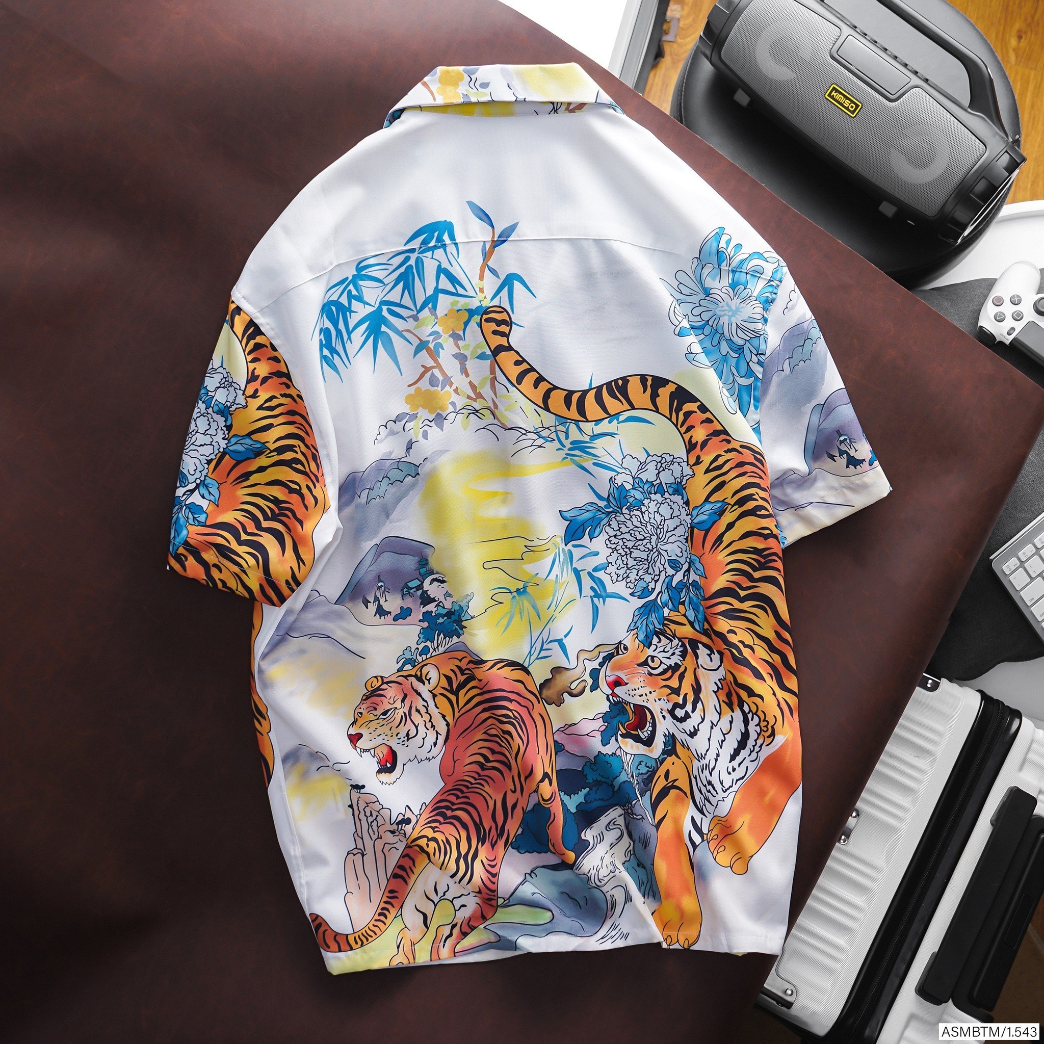 ÁO SƠ MI HỌA TIẾT NGẮN TAY BTM