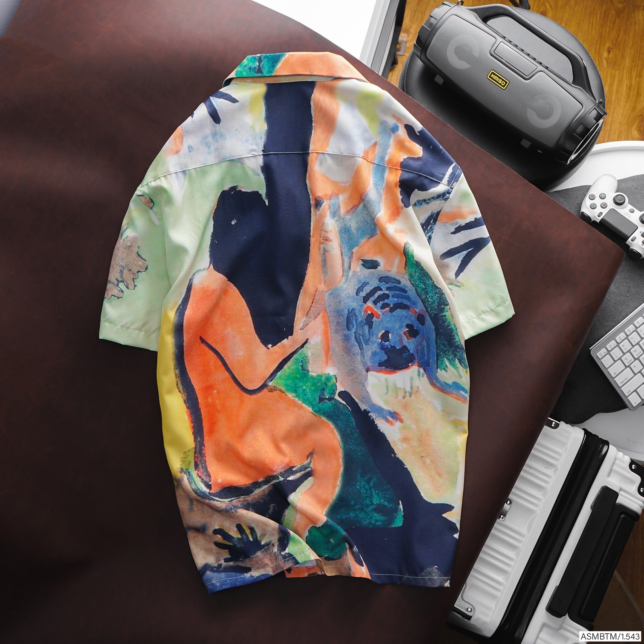 ÁO SƠ MI HỌA TIẾT NGẮN TAY BTM