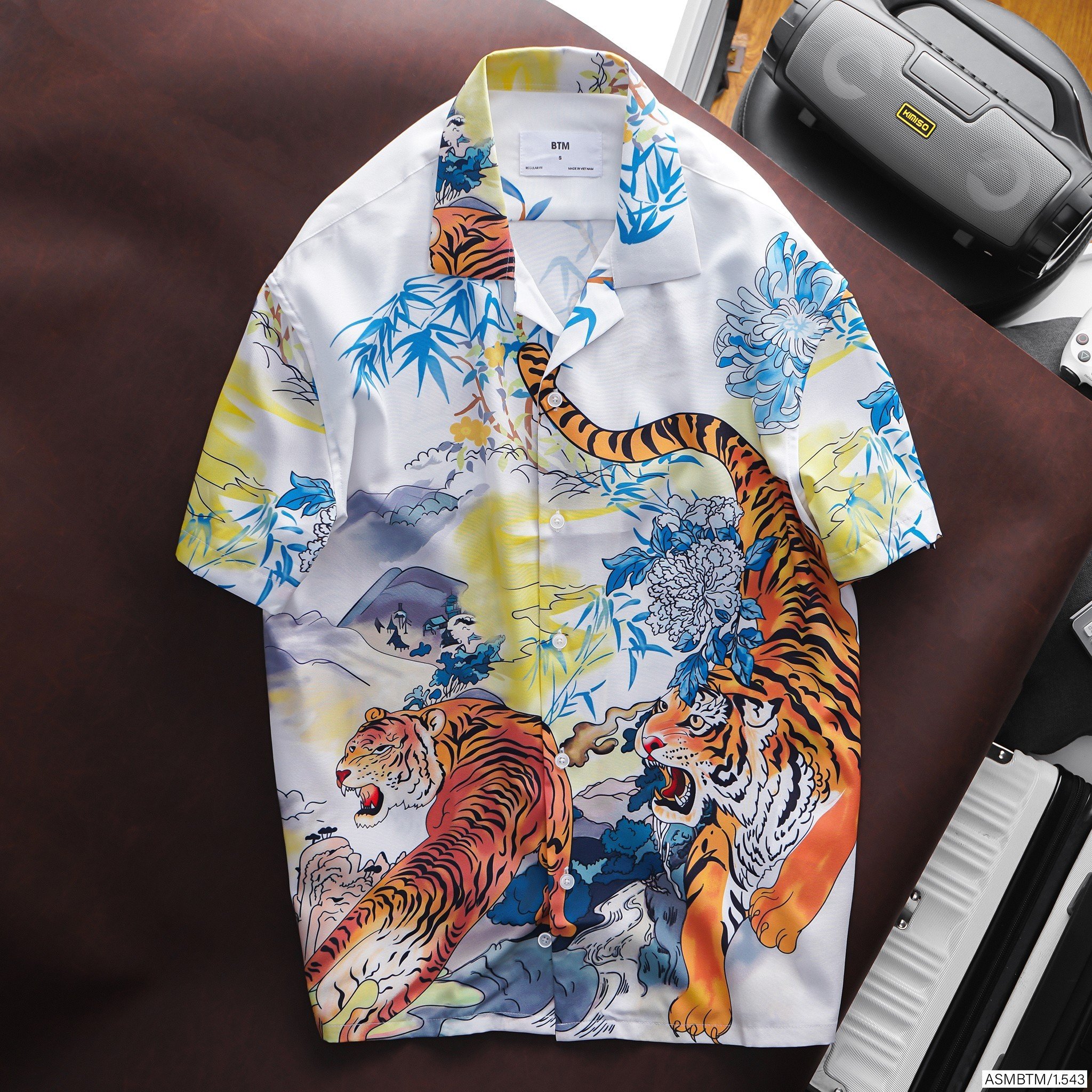 ÁO SƠ MI HỌA TIẾT NGẮN TAY BTM