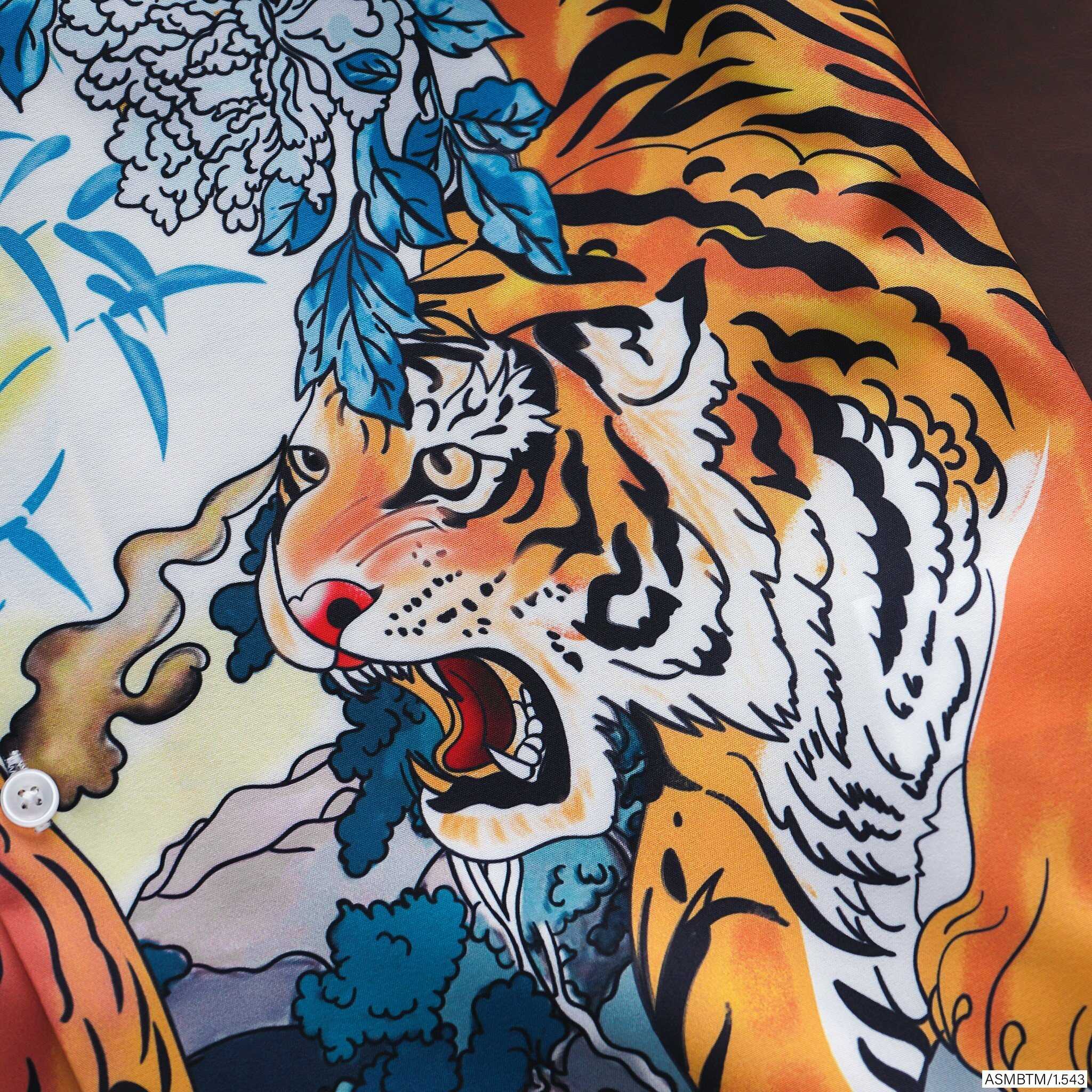 ÁO SƠ MI HỌA TIẾT NGẮN TAY BTM