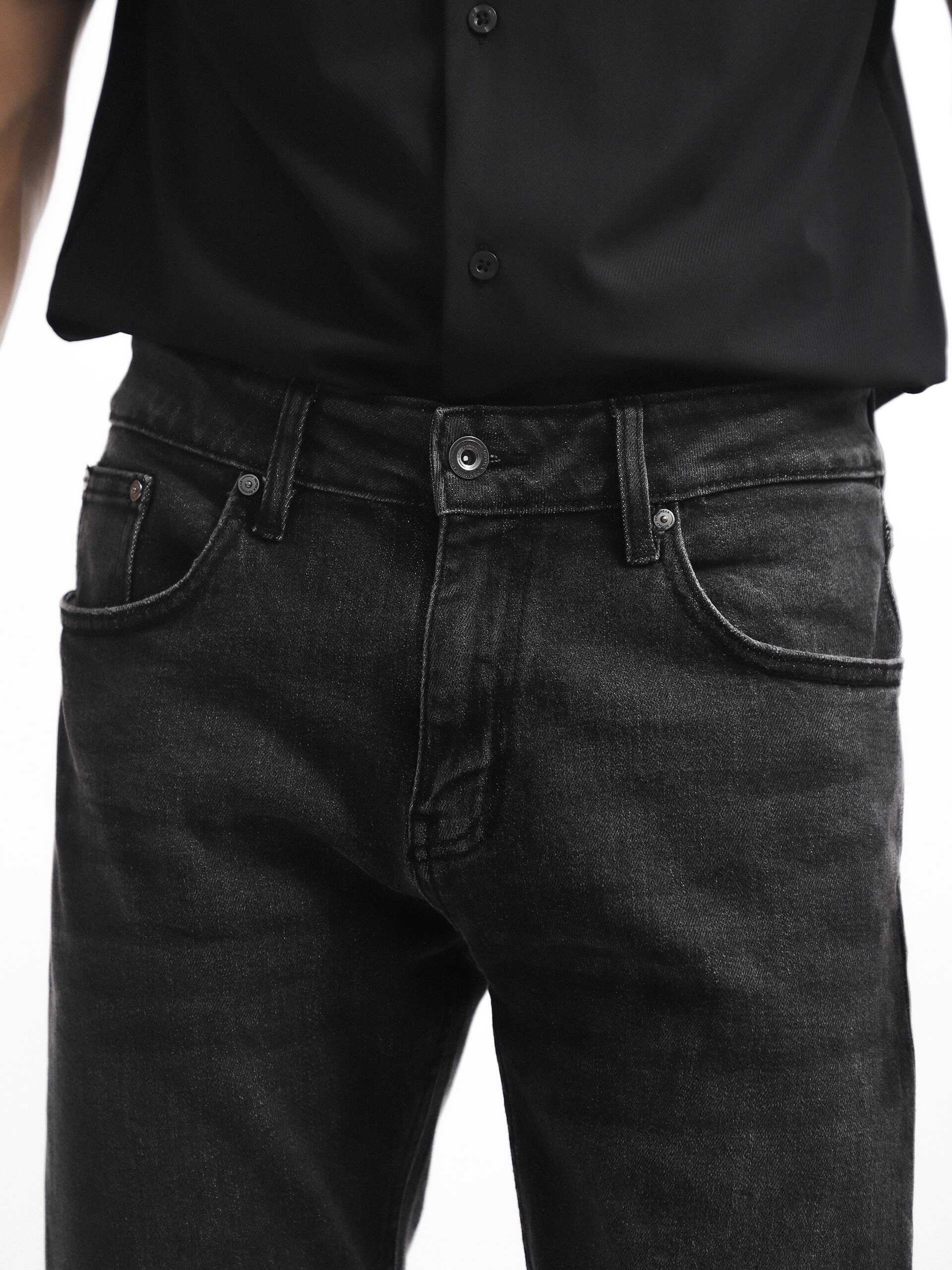 QUẦN JEANS DEFOXX XÁM ĐEN WASH 2