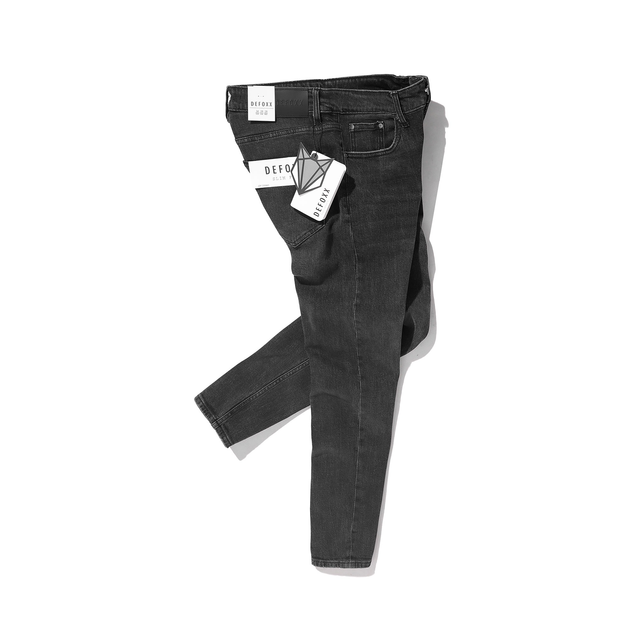 QUẦN JEANS DEFOXX XÁM ĐEN WASH 2