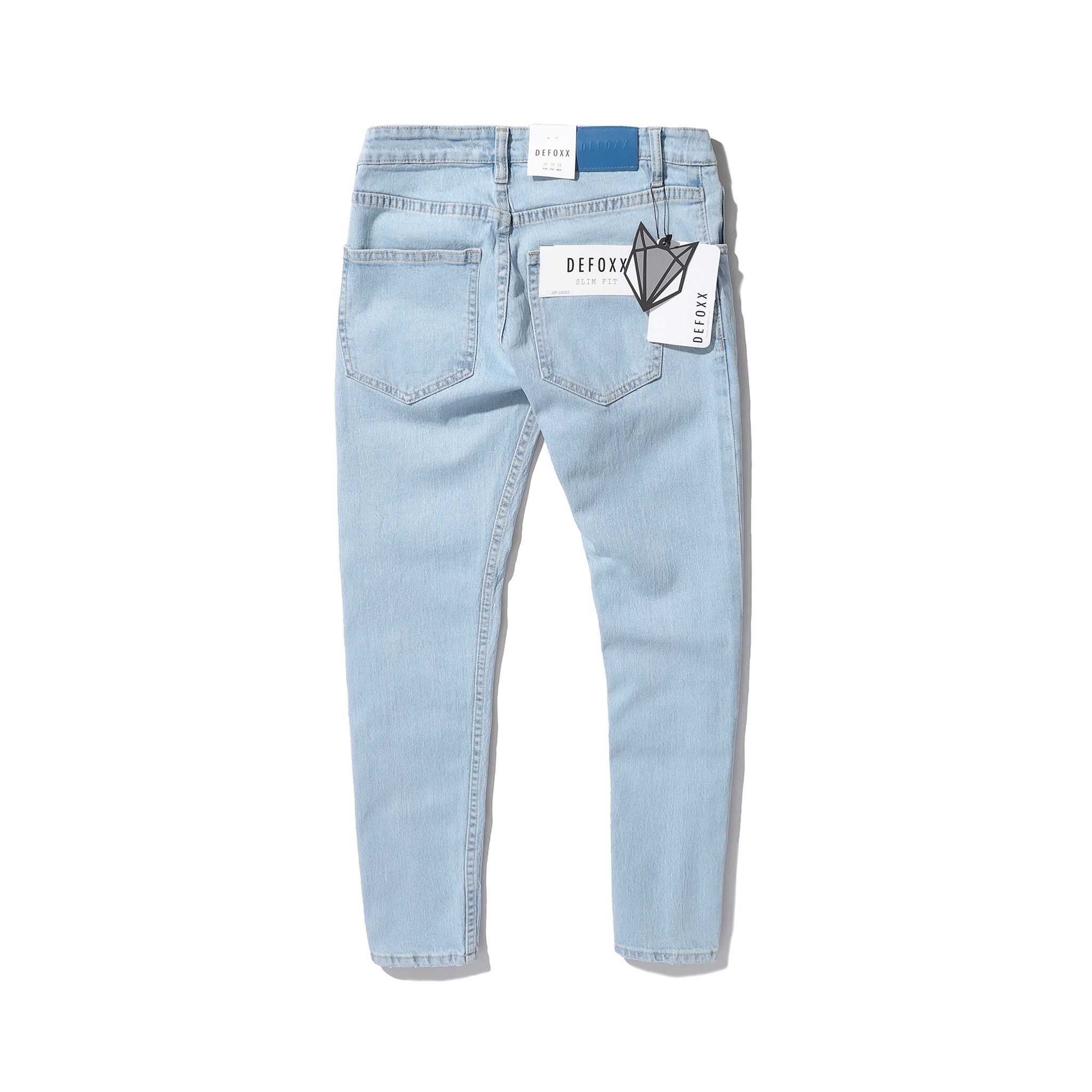 QUẦN JEANS DEFOXX XANH TRẮNG