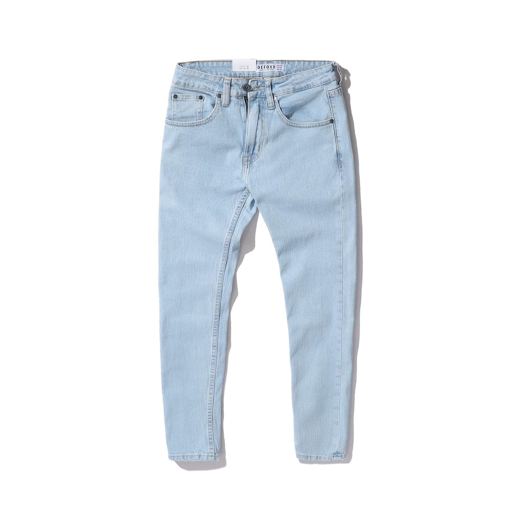 QUẦN JEANS DEFOXX XANH TRẮNG