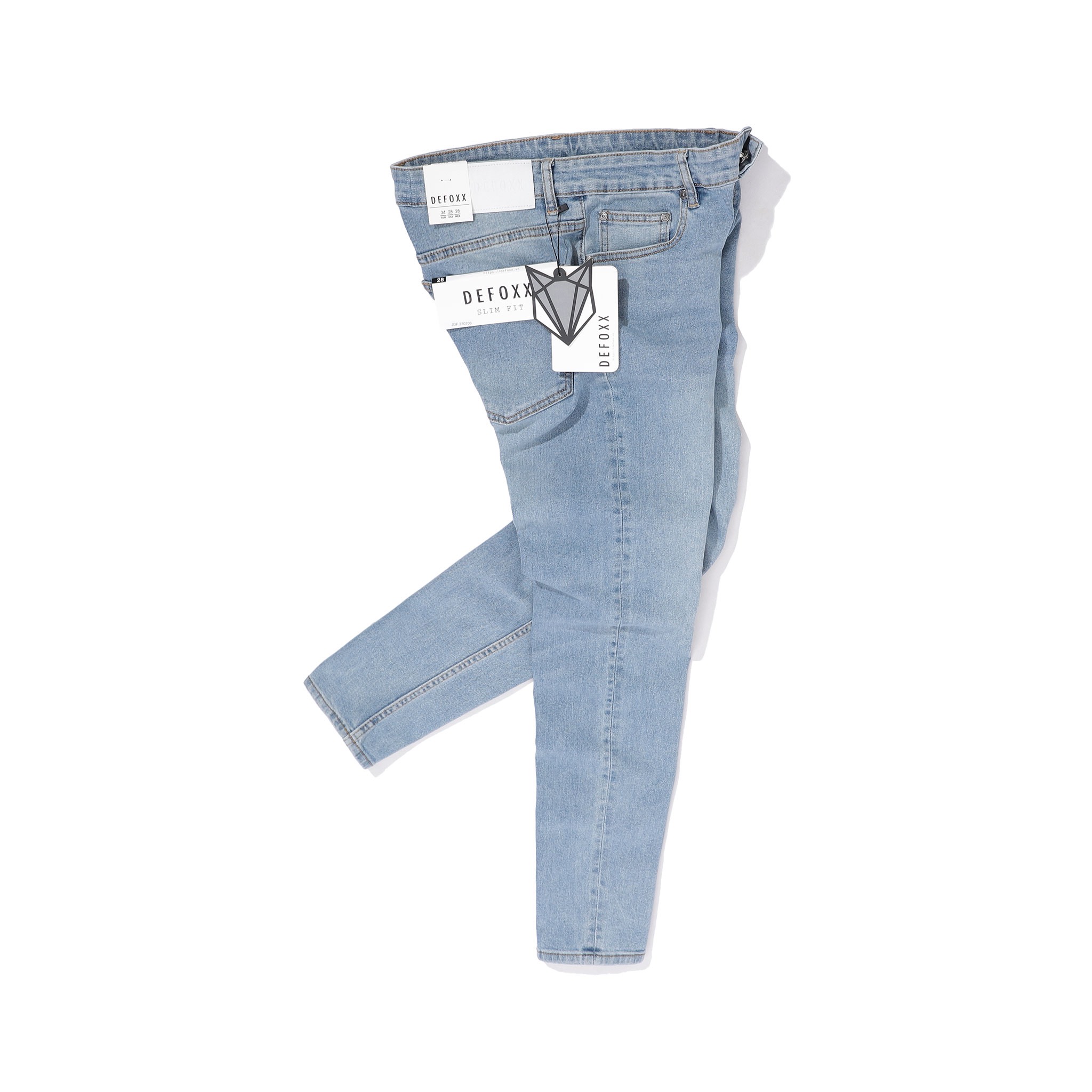 QUẦN JEANS DEFOXX XANH NHẠT WASH