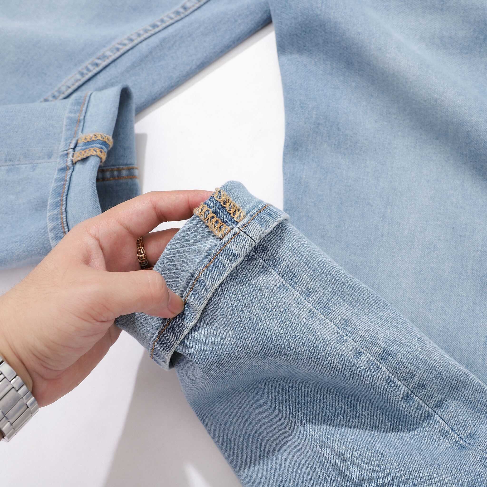 QUẦN JEANS DEFOXX XANH NHẠT WASH