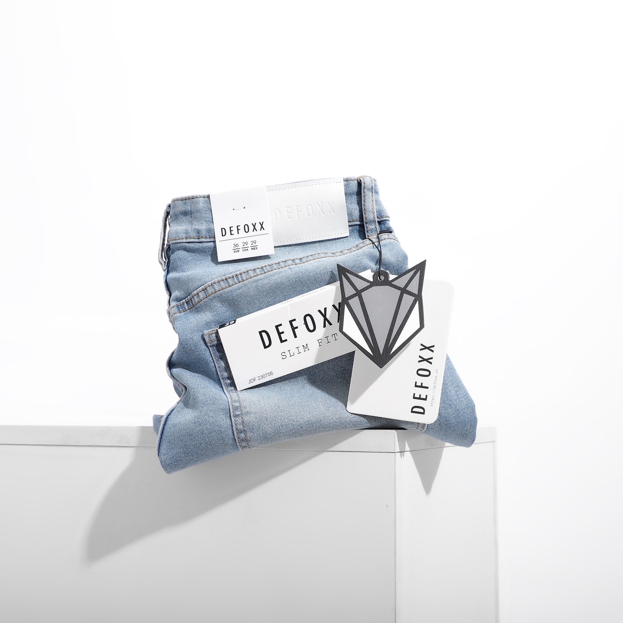 QUẦN JEANS DEFOXX XANH NHẠT WASH