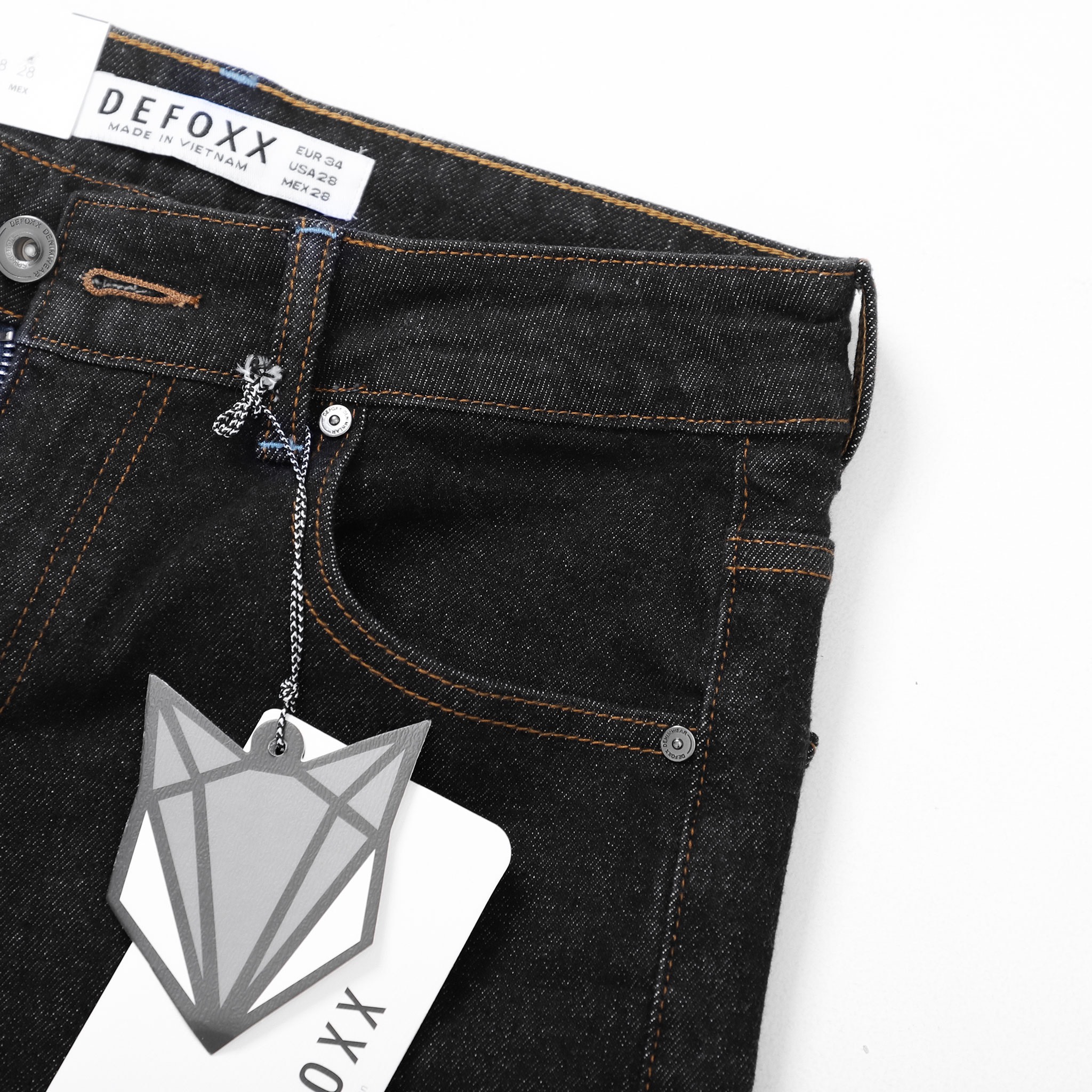 QUẦN JEANS DEFOXX INDIGO ĐEN