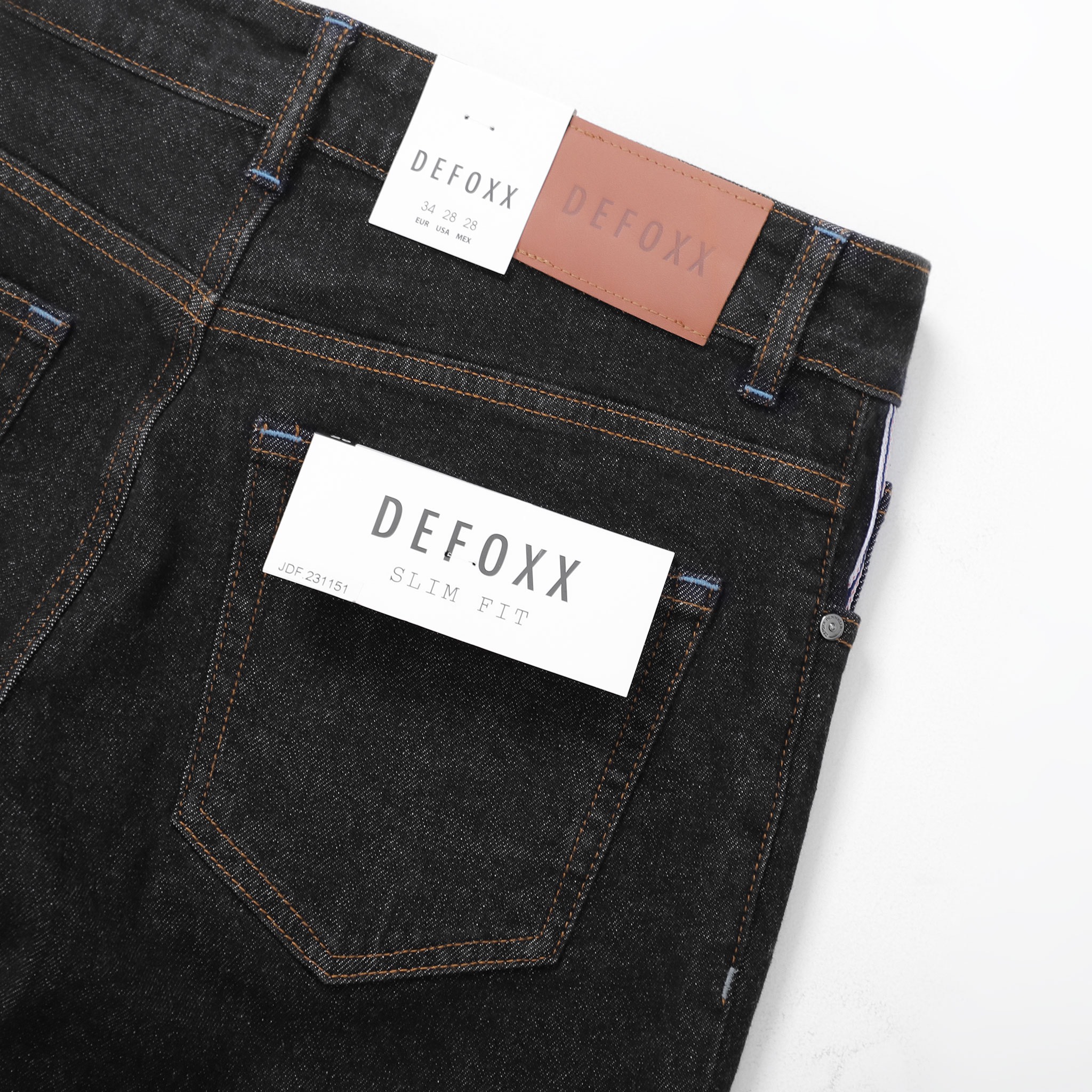 QUẦN JEANS DEFOXX INDIGO ĐEN