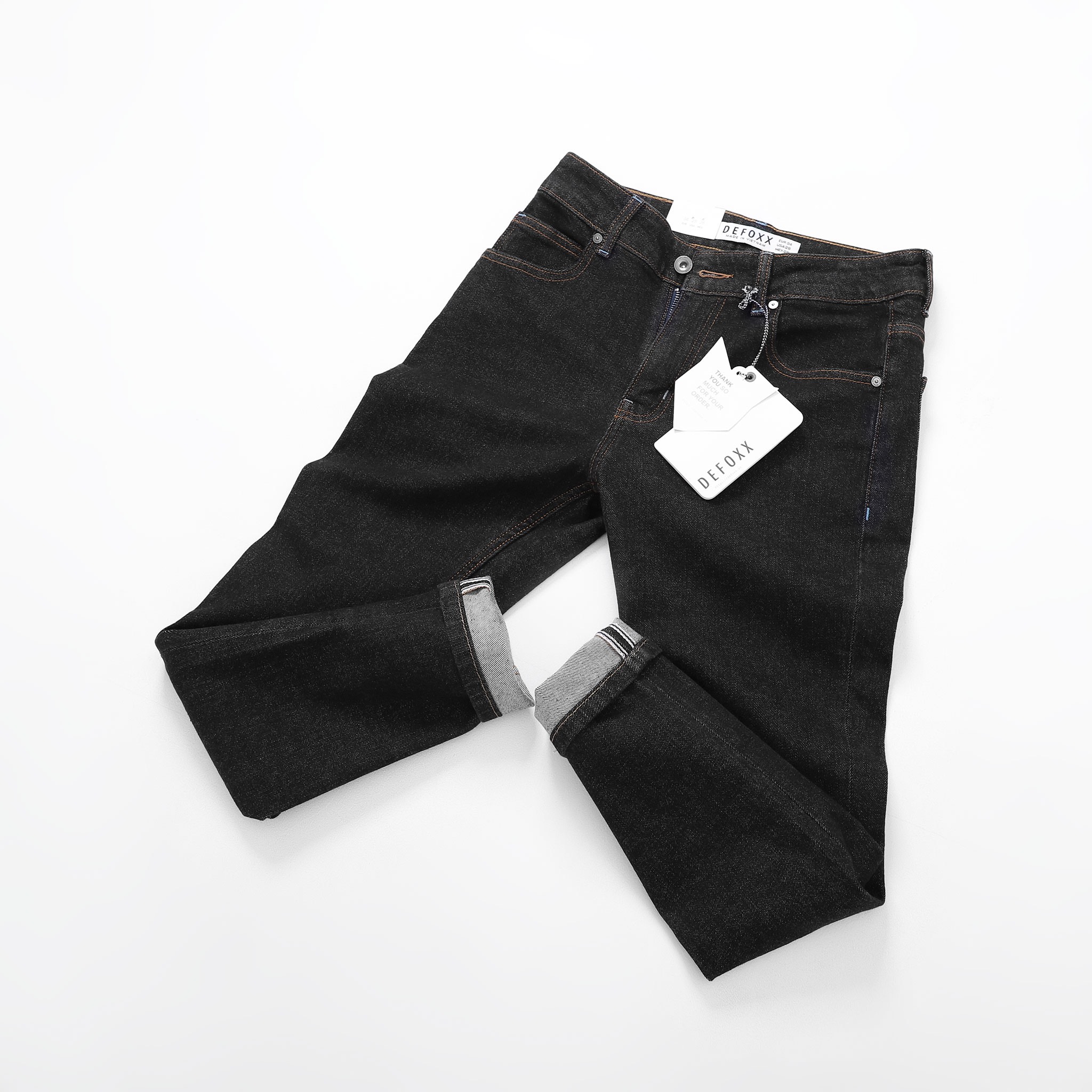 QUẦN JEANS DEFOXX INDIGO ĐEN