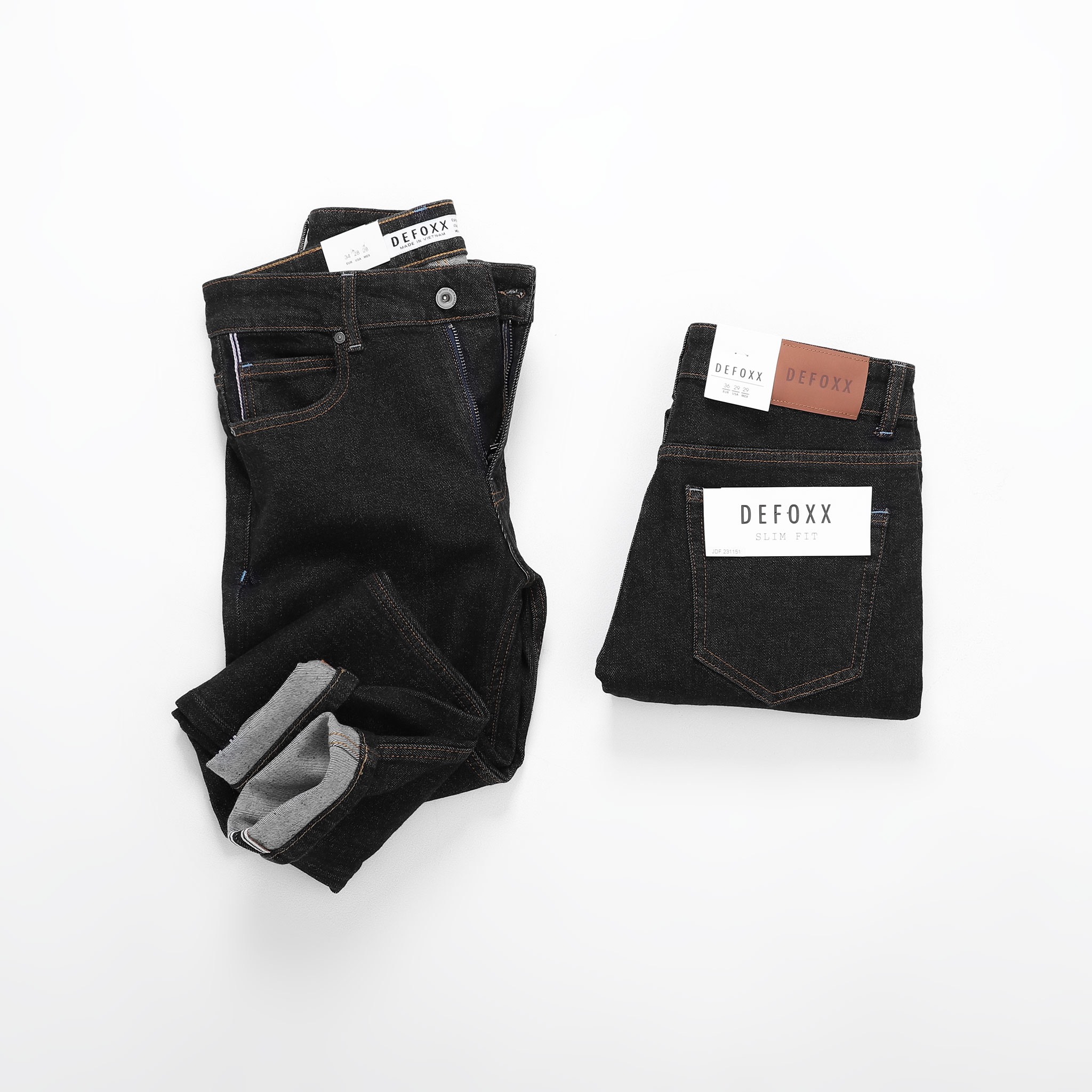 QUẦN JEANS DEFOXX INDIGO ĐEN