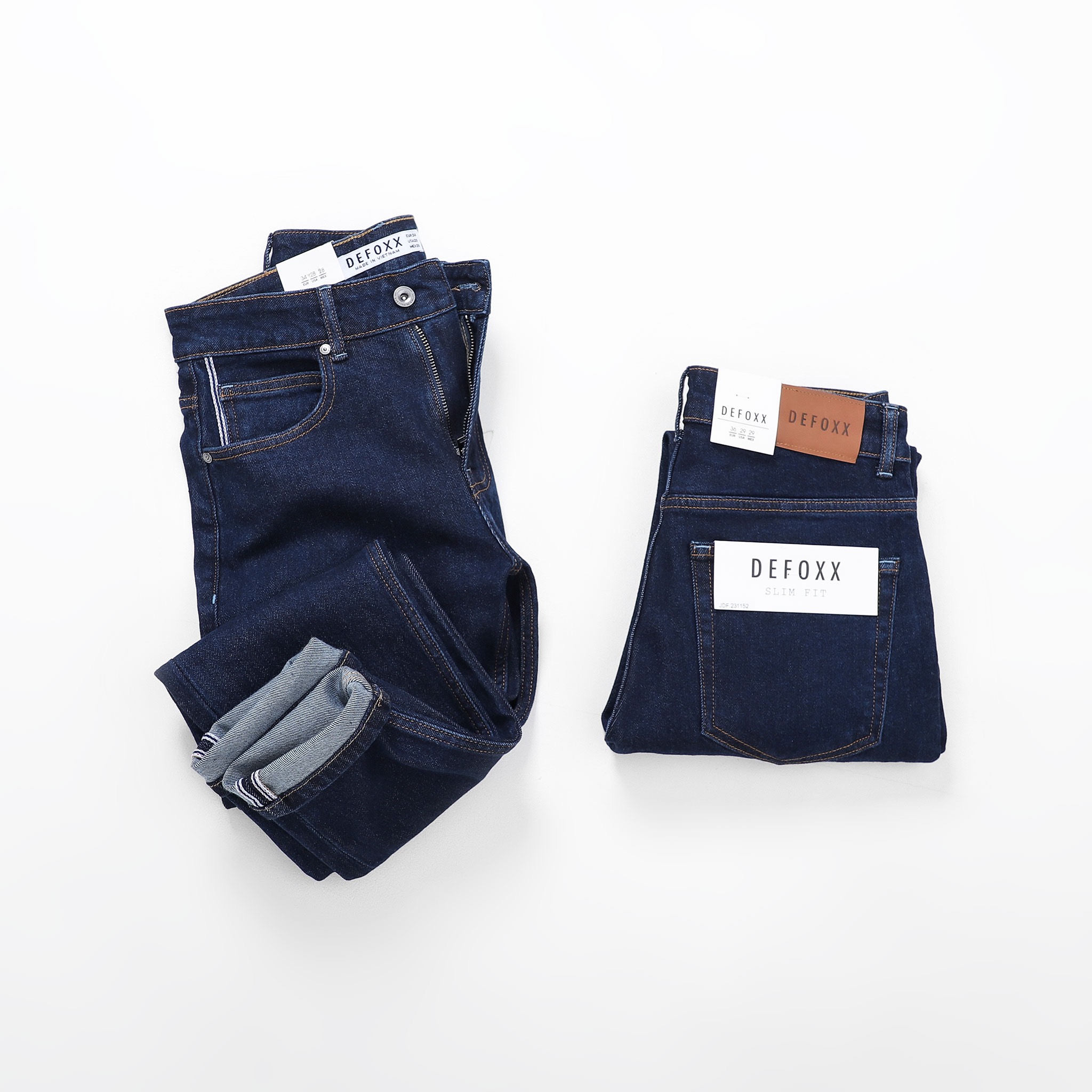 QUẦN JEANS DEFOXX INDIGO XANH
