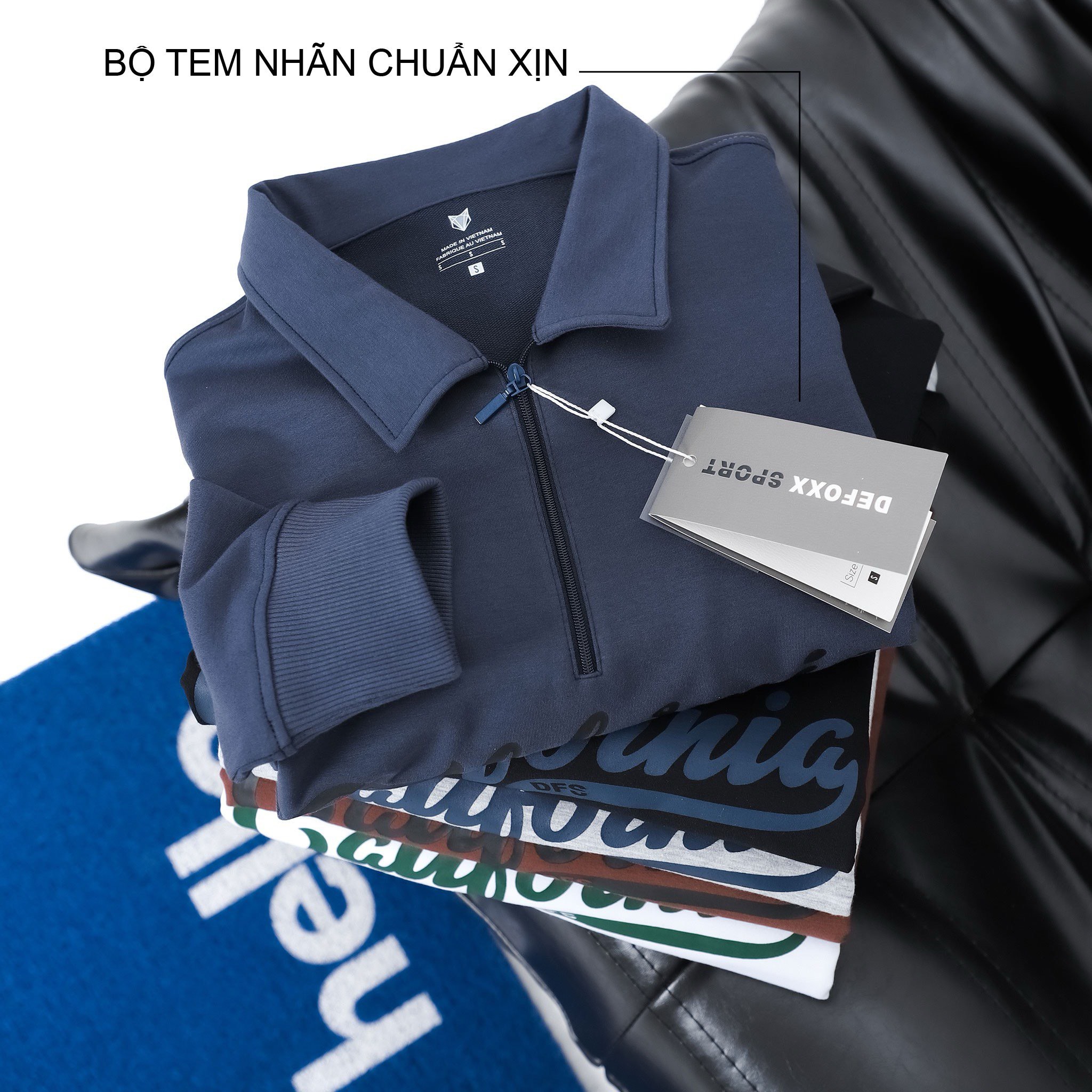 ÁO NỈ CỔ BẺ CALIFORNIA DEFOXX