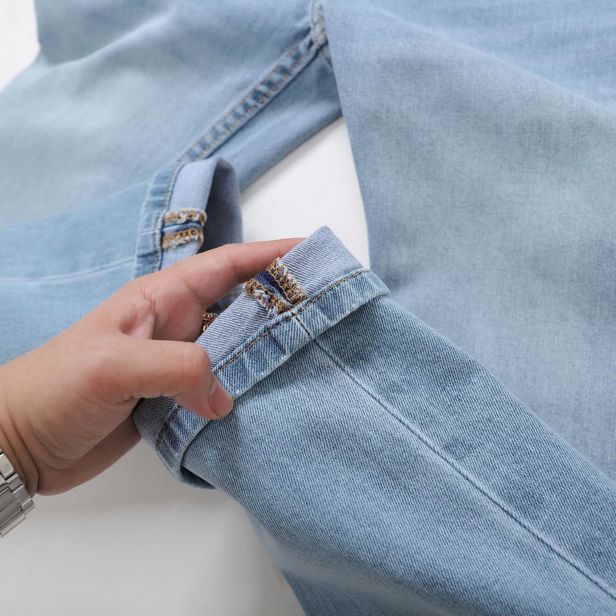 QUẦN JEANS DEFOXX REGULAR-FIT XANH NHẠT