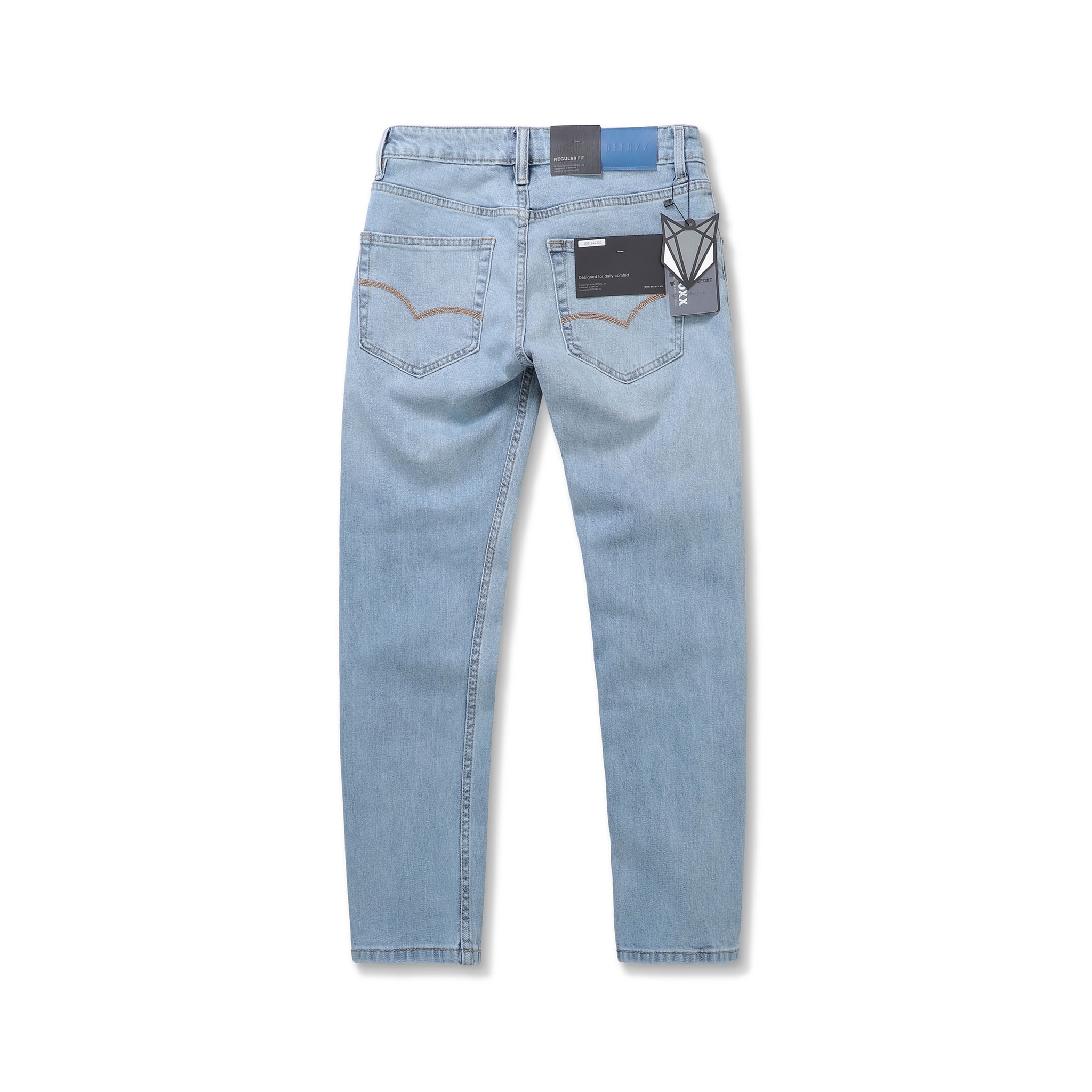 QUẦN JEANS DEFOXX REGULAR-FIT XANH NHẠT
