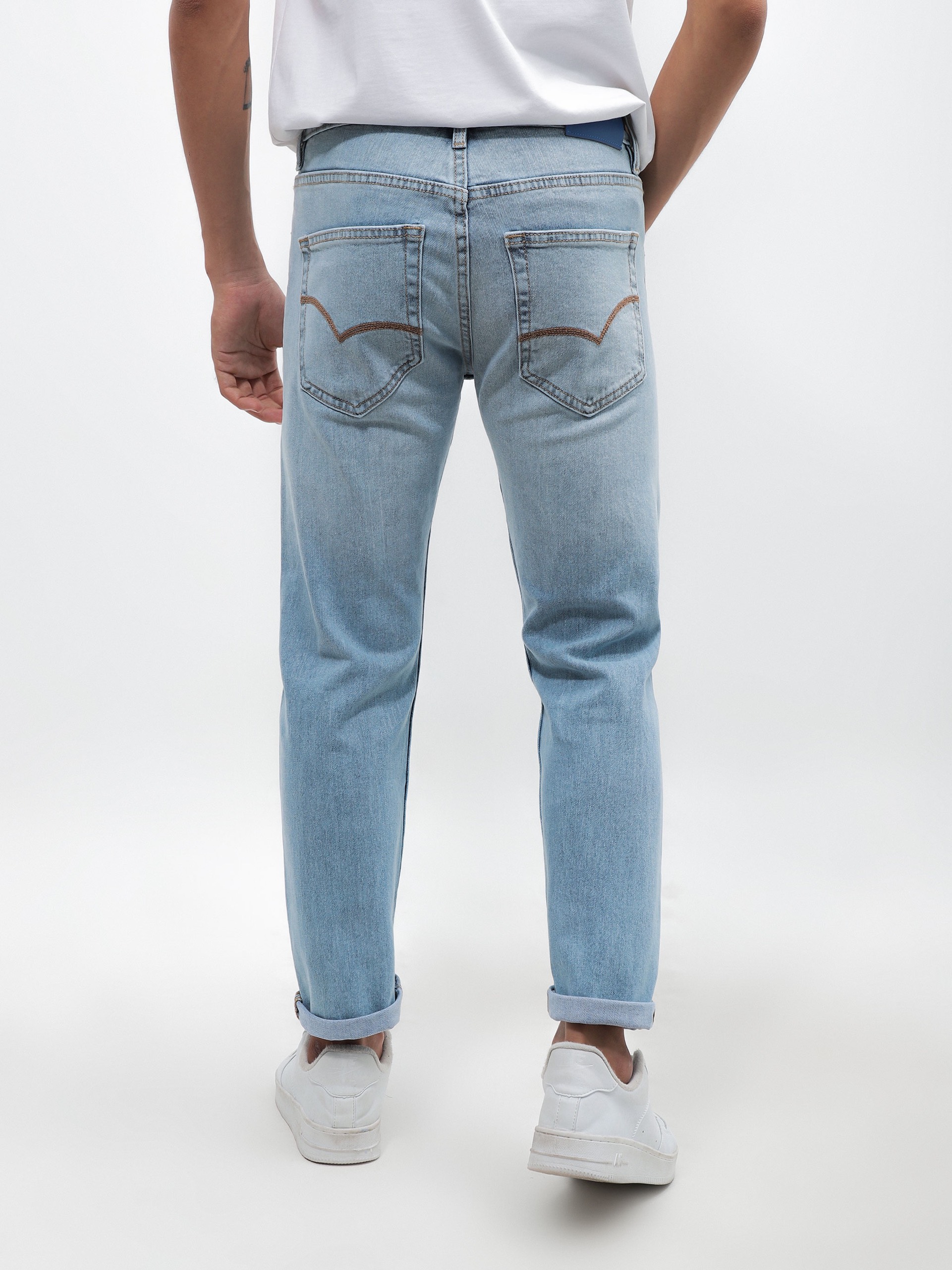 QUẦN JEANS DEFOXX REGULAR-FIT XANH NHẠT