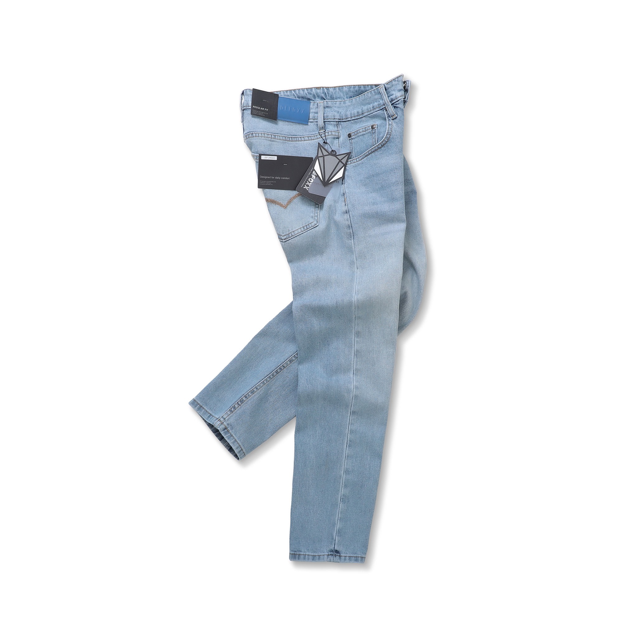 QUẦN JEANS DEFOXX REGULAR-FIT XANH NHẠT