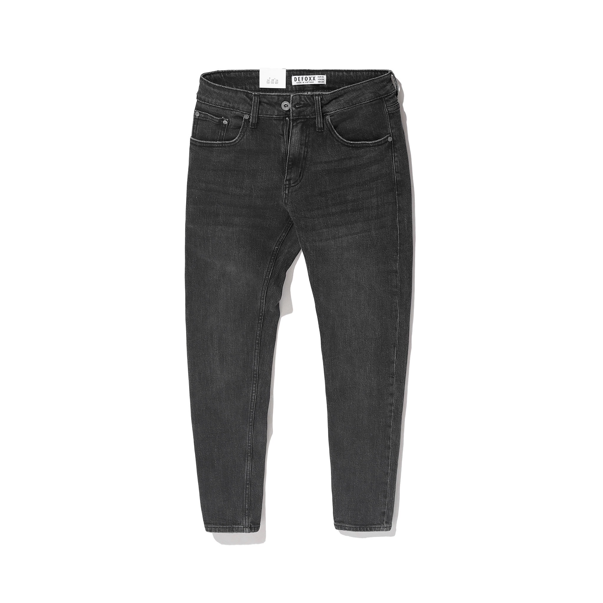 QUẦN JEANS DEFOXX XÁM WASH ÉP 3D