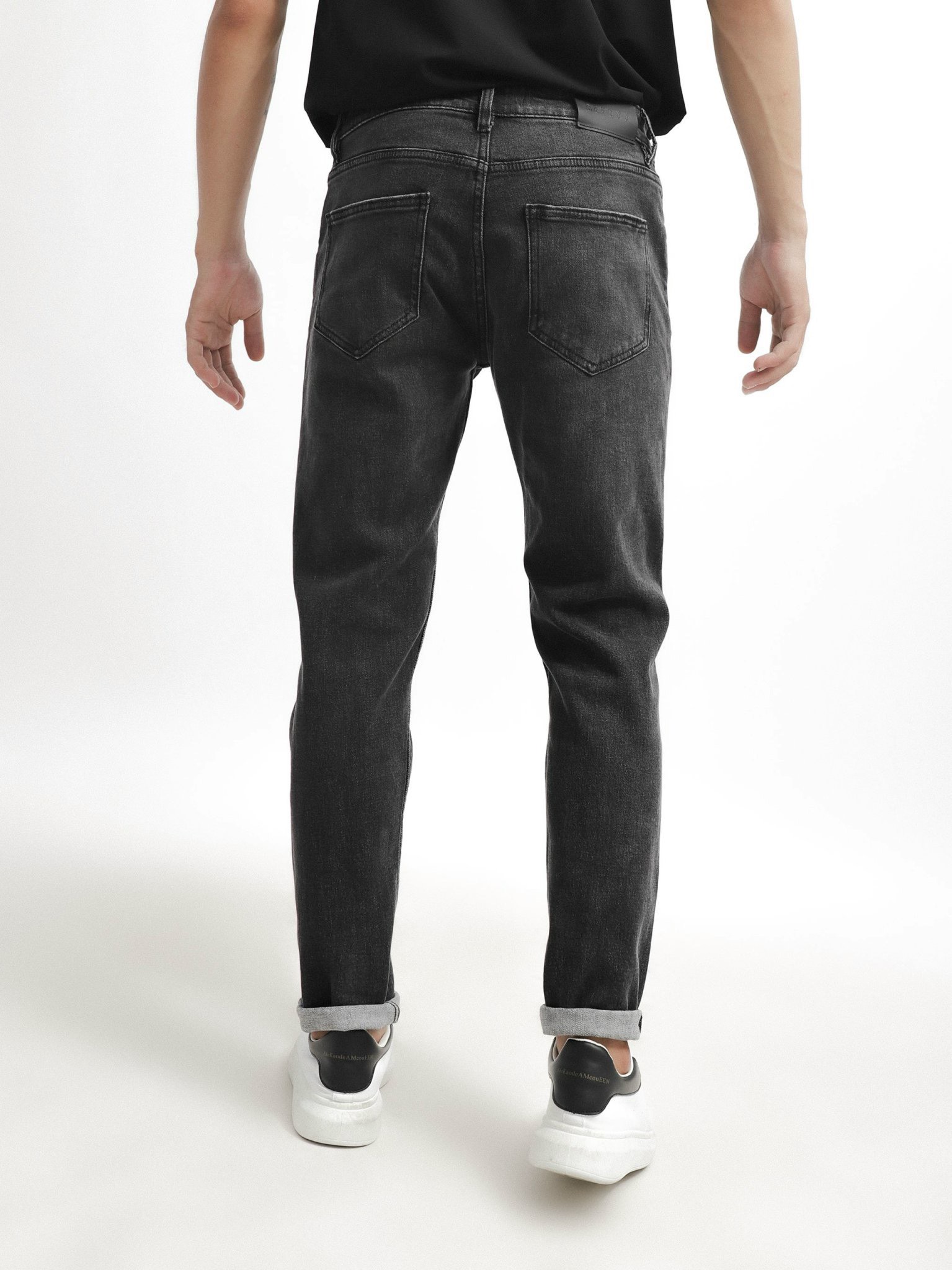 QUẦN JEANS DEFOXX XÁM WASH ÉP 3D