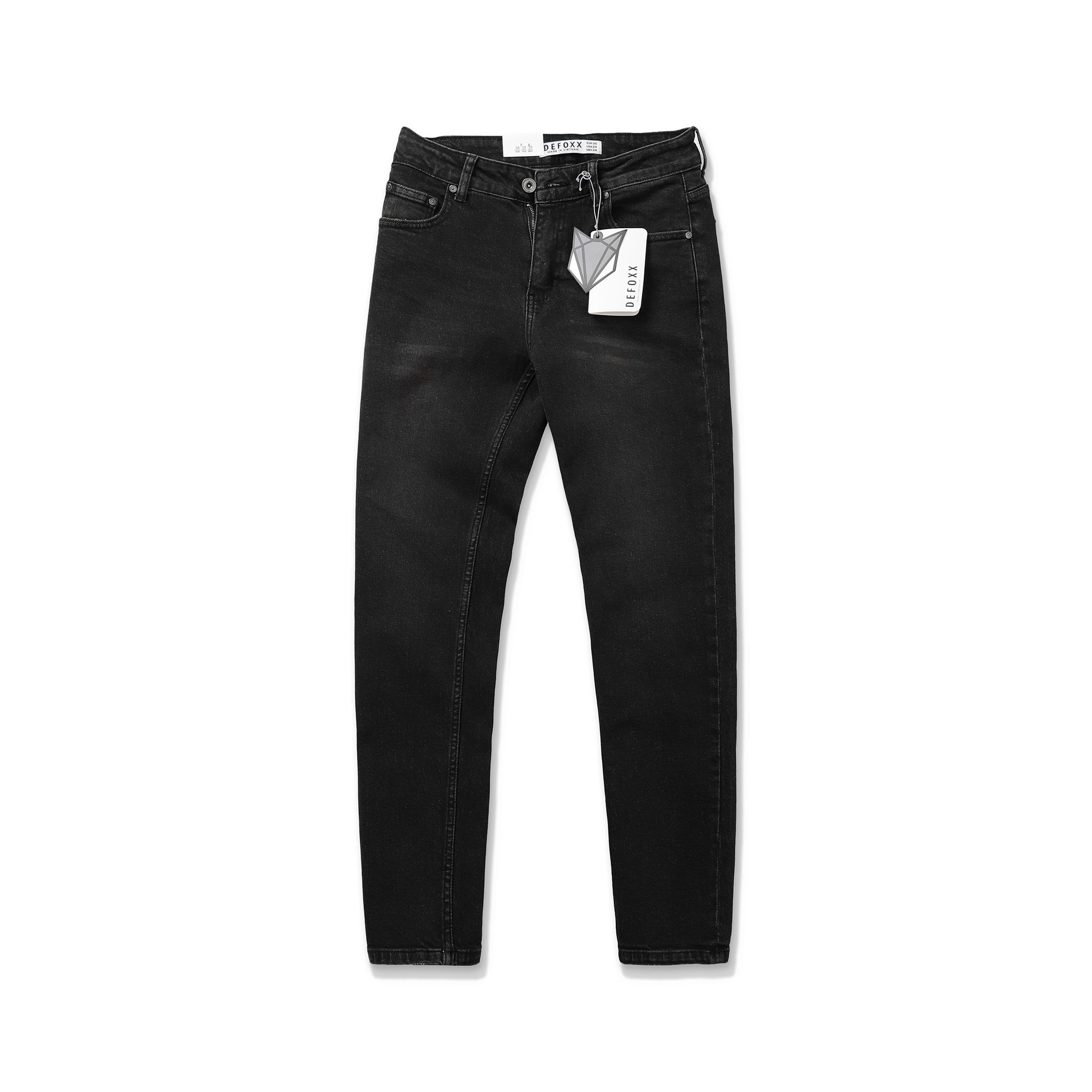 QUẦN JEANS DEFOXX ĐEN WASH BỤI