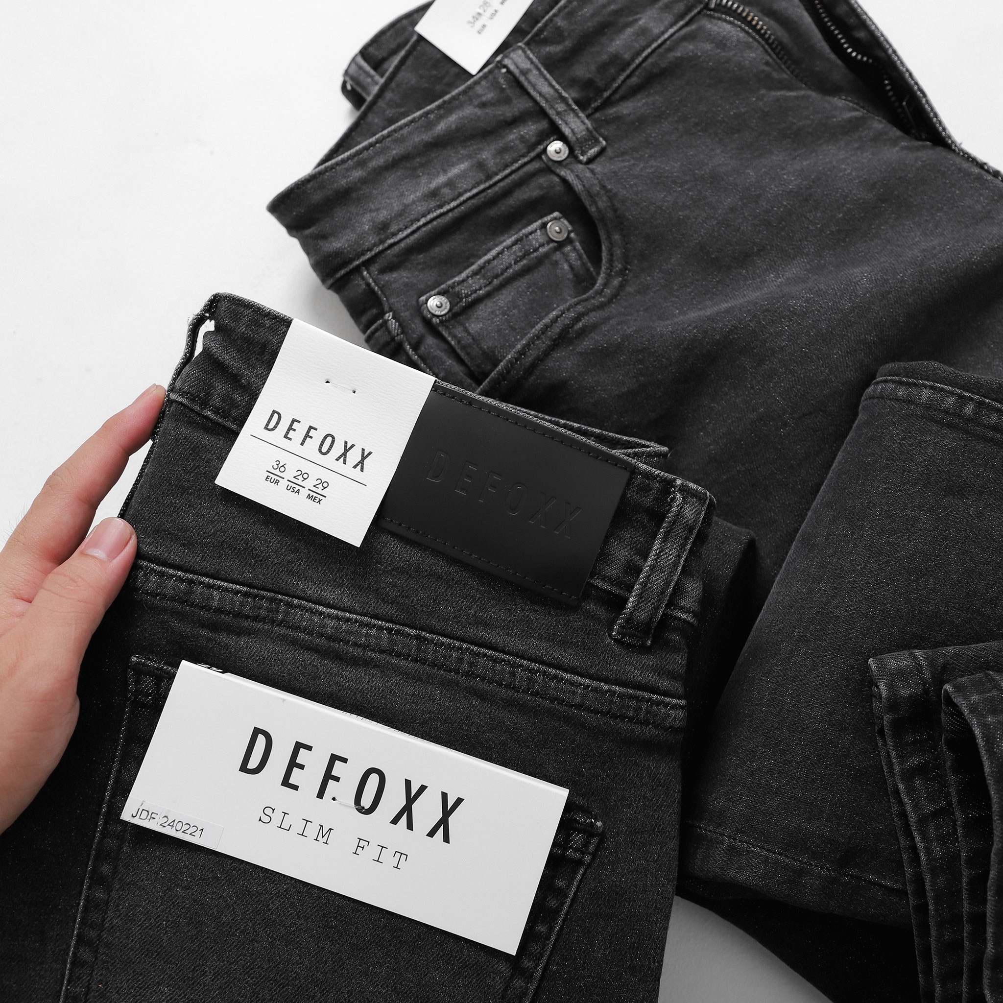 QUẦN JEANS DEFOXX XÁM WASH