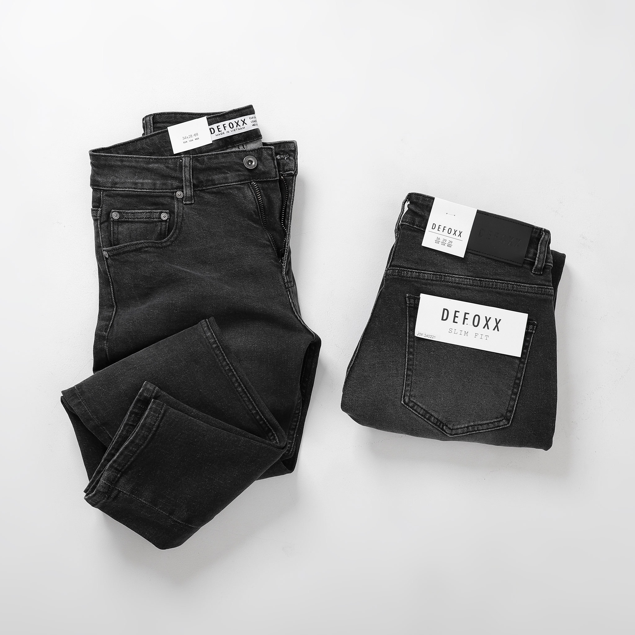 QUẦN JEANS DEFOXX XÁM WASH