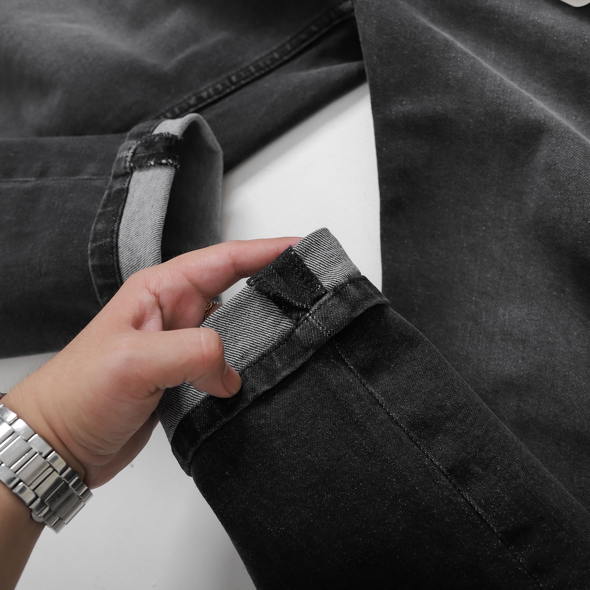 QUẦN JEANS DEFOXX XÁM WASH