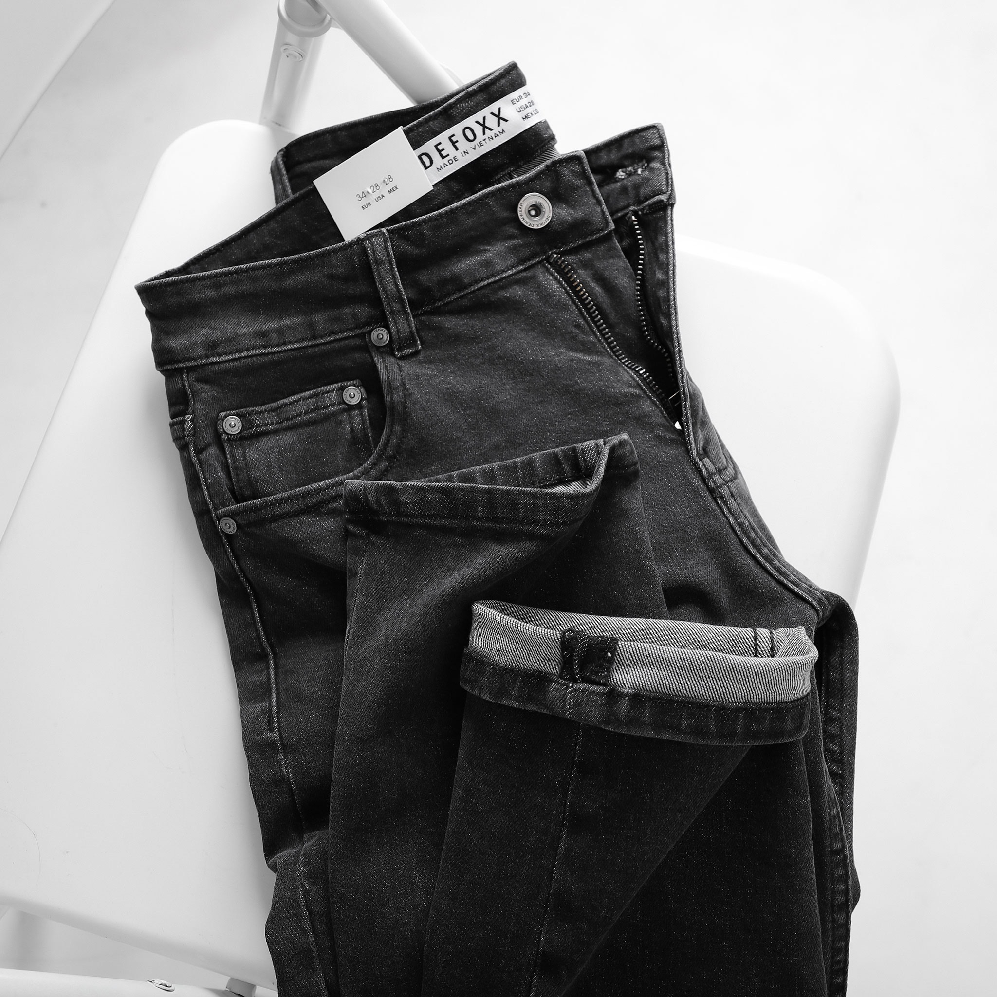 QUẦN JEANS DEFOXX XÁM WASH